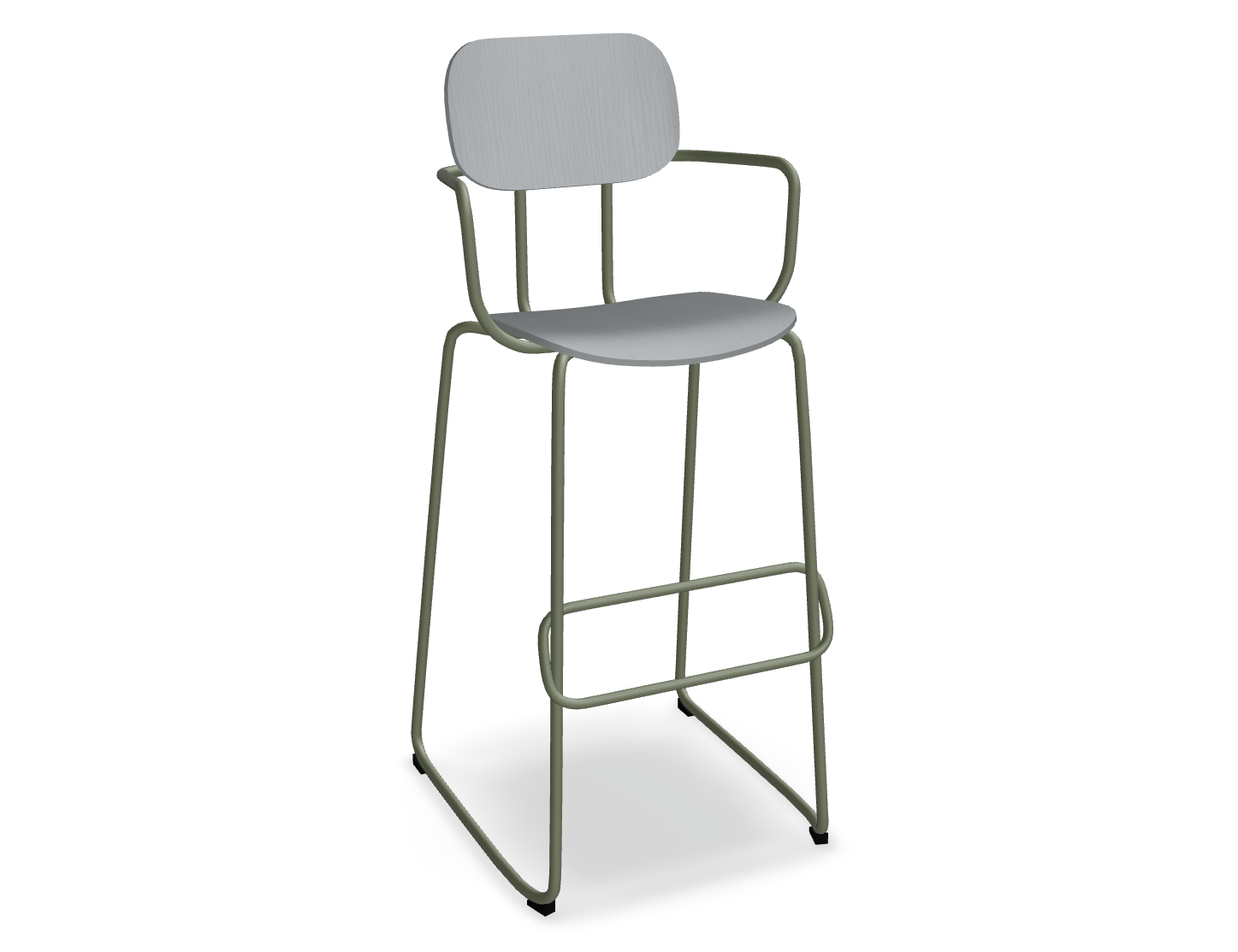 Hoker NEW SCHOOL oliwkowa podstawa – styl nowoczesny