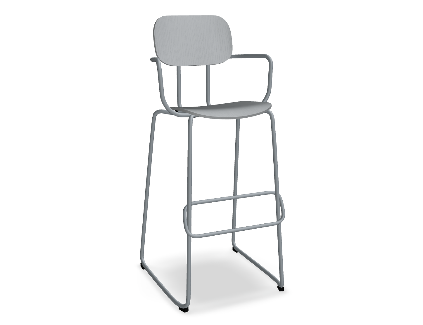 Hoker NEW SCHOOL ciemnoszara podstawa – styl nowoczesny