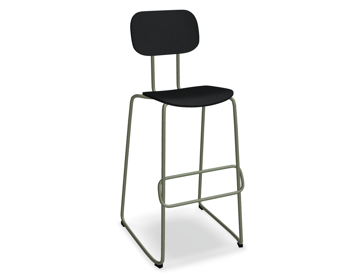 Hoker NEW SCHOOL oliwkowa podstawa – styl nowoczesny