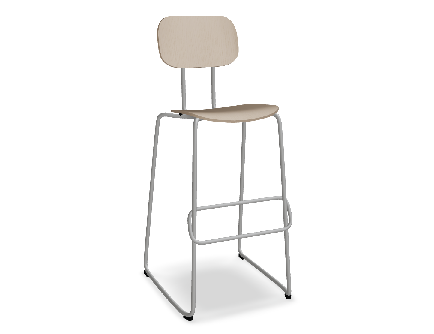 Hoker NEW SCHOOL jasnoszara podstawa do kuchni – styl nowoczesny