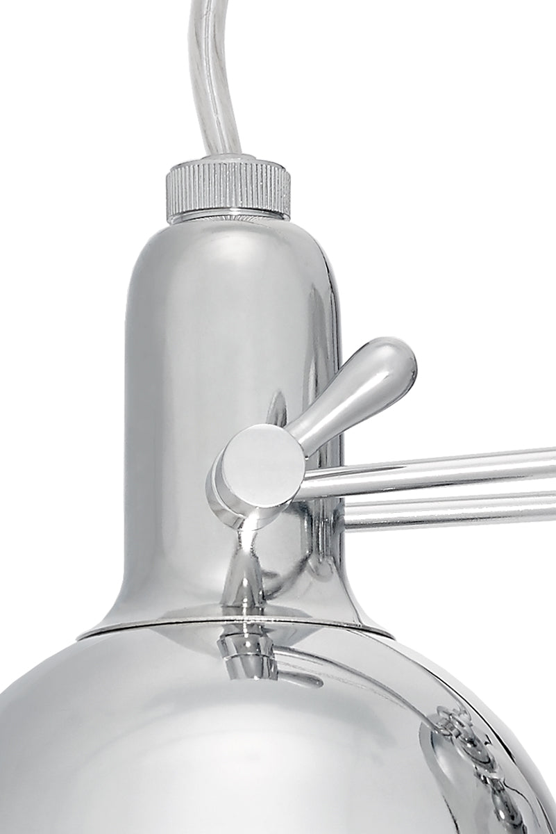 NAUTILIUS chrome wall lamp