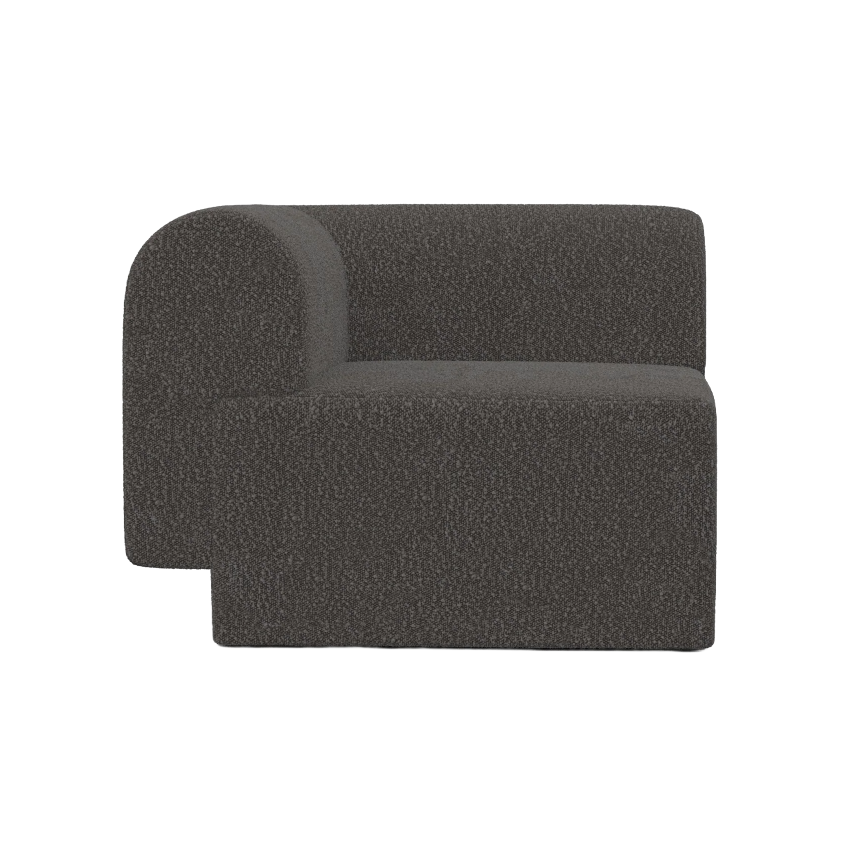 Modular Sofa TORI - Black Boucle Corner Module