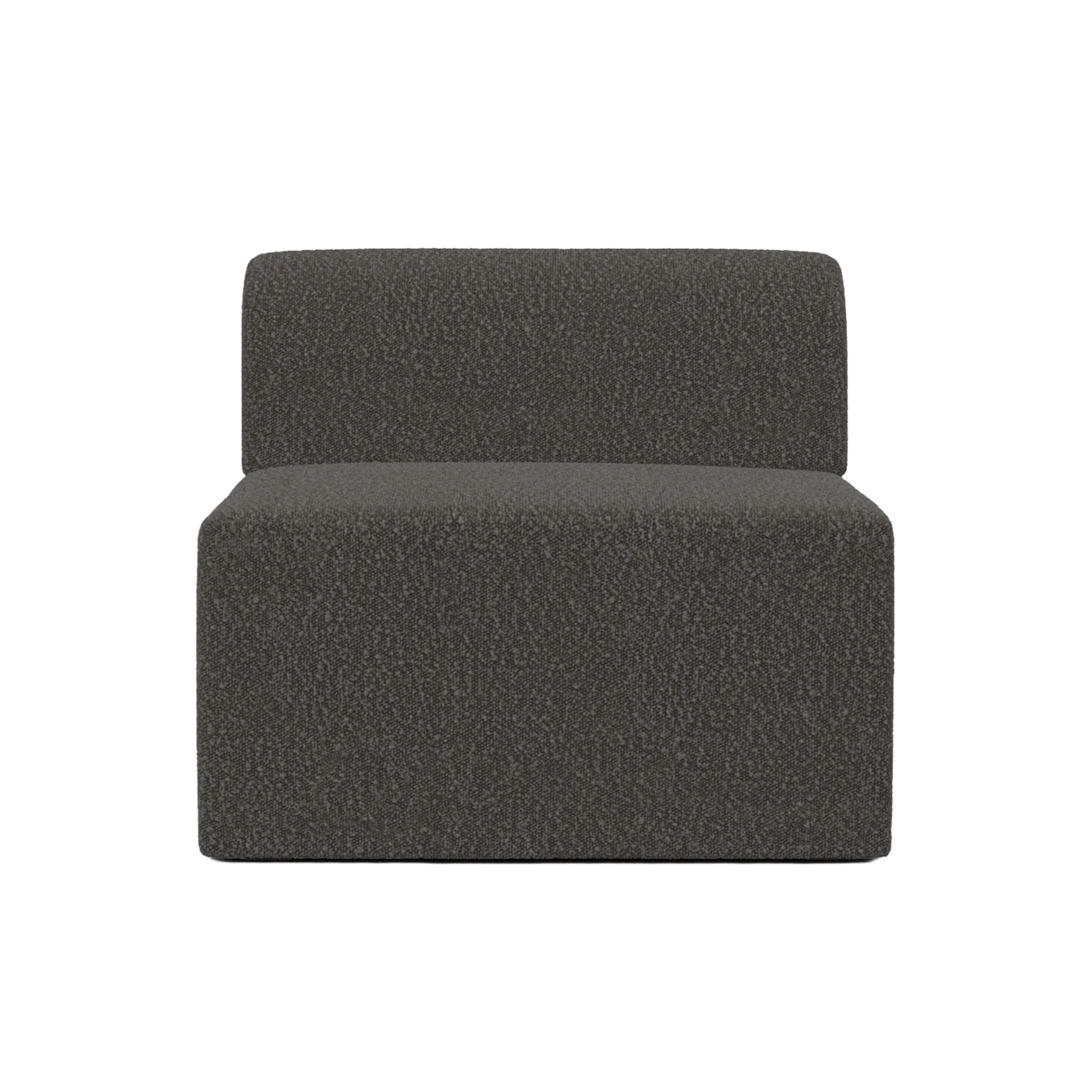 Modulaire bank TORI - middenmodule zwarte boucle