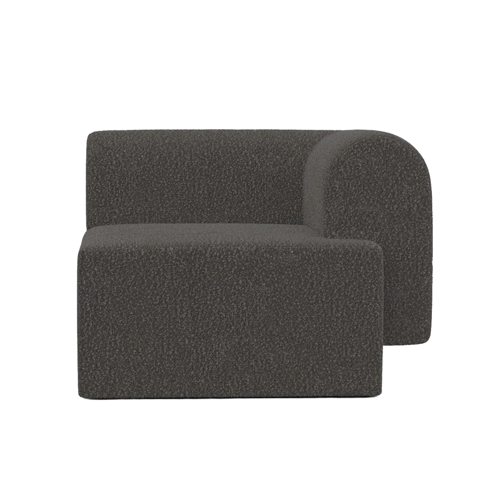 Modulaire bank TORI - rechter module zwarte boucle