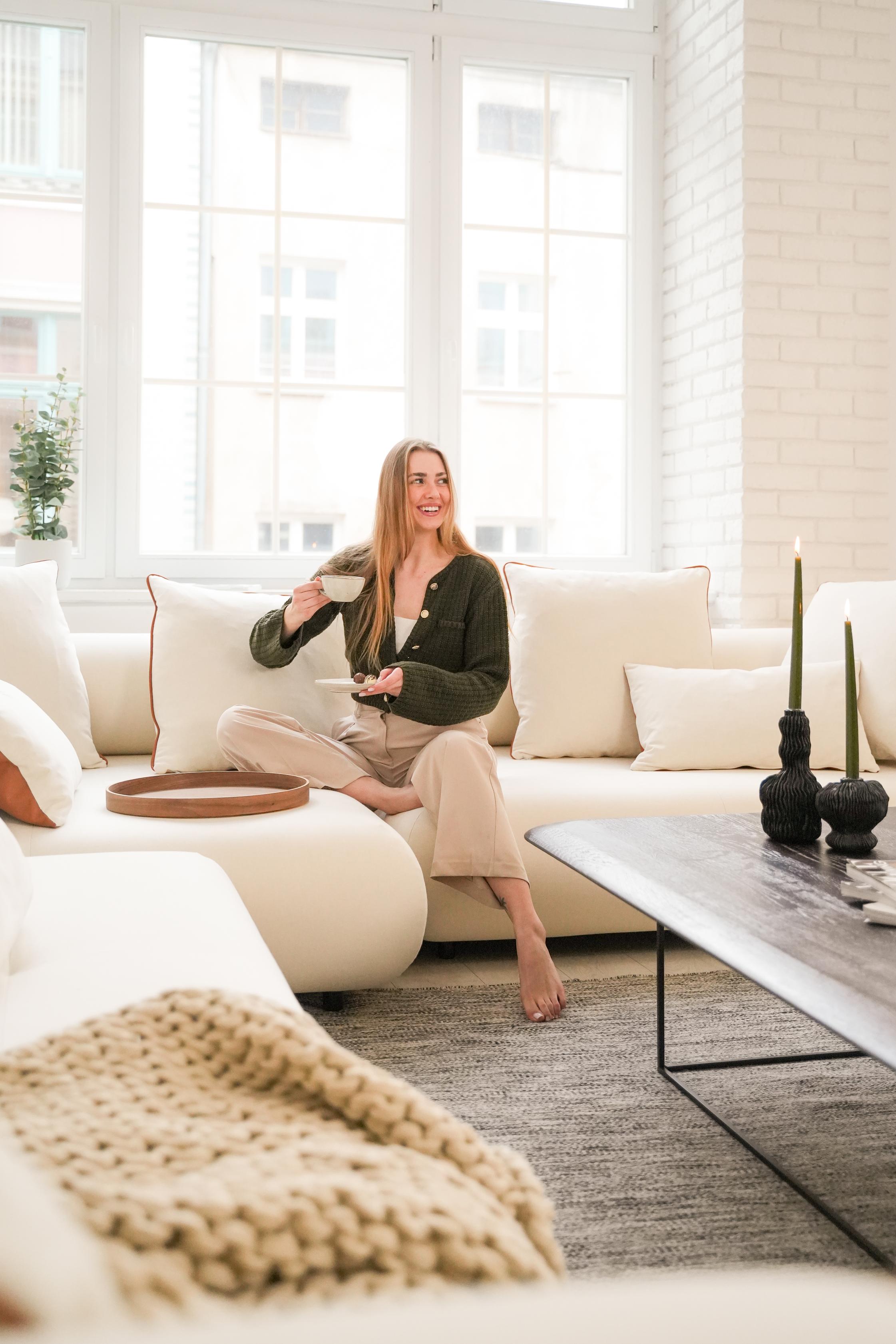 Linkes Ecksofa CASABLANCA personalisiert