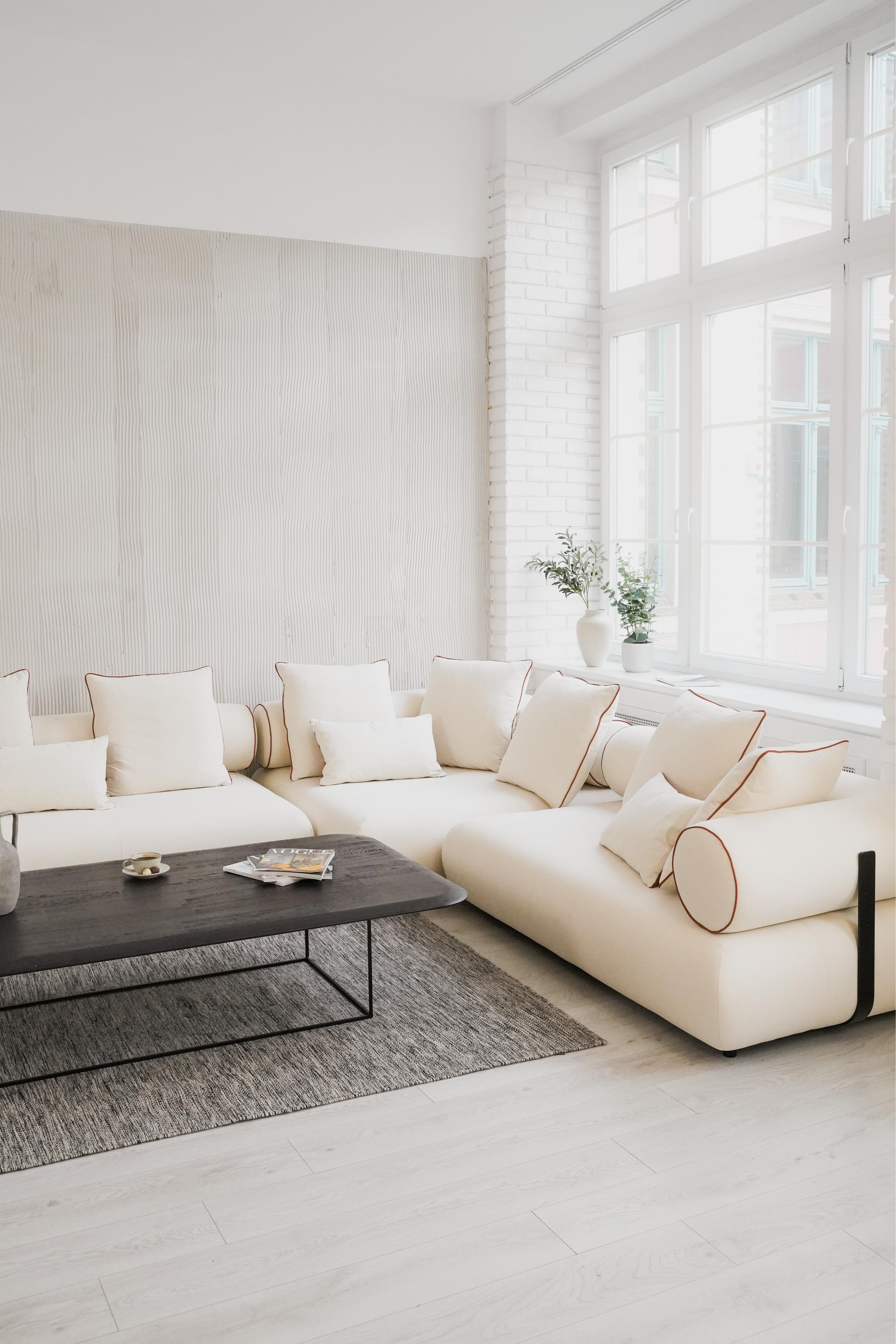 Right-facing modular corner sofa CASABLANCA customizable