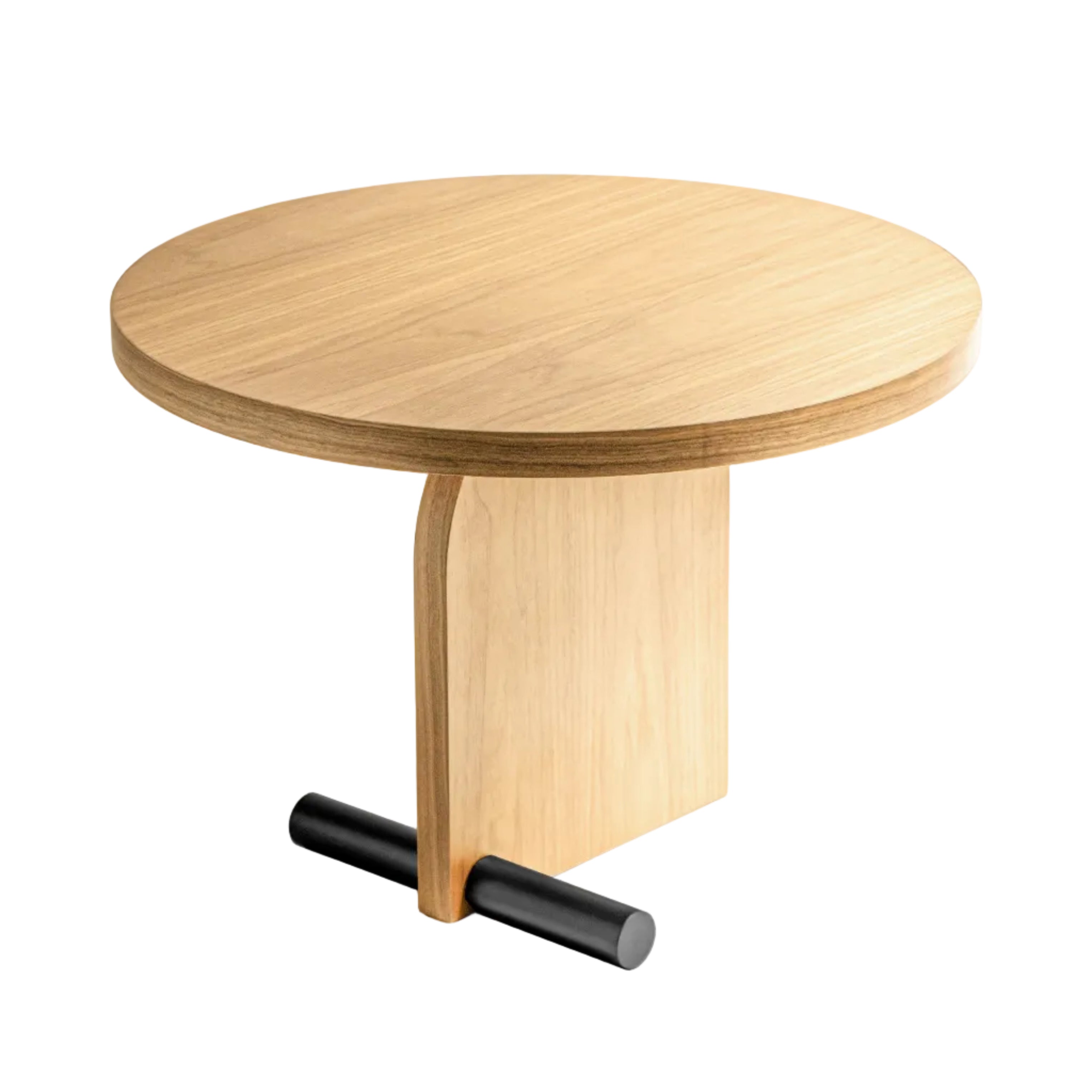 Koffietafel NOVA eikenfineer met zwarte afwerking