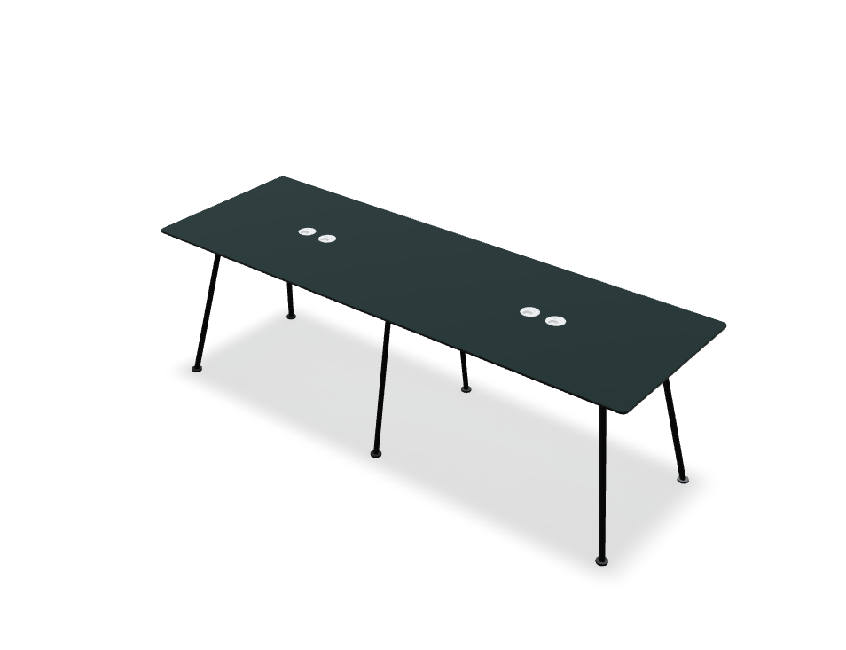 Stół NEW SCHOOL BENCH z mediabox Schuko – .mdd