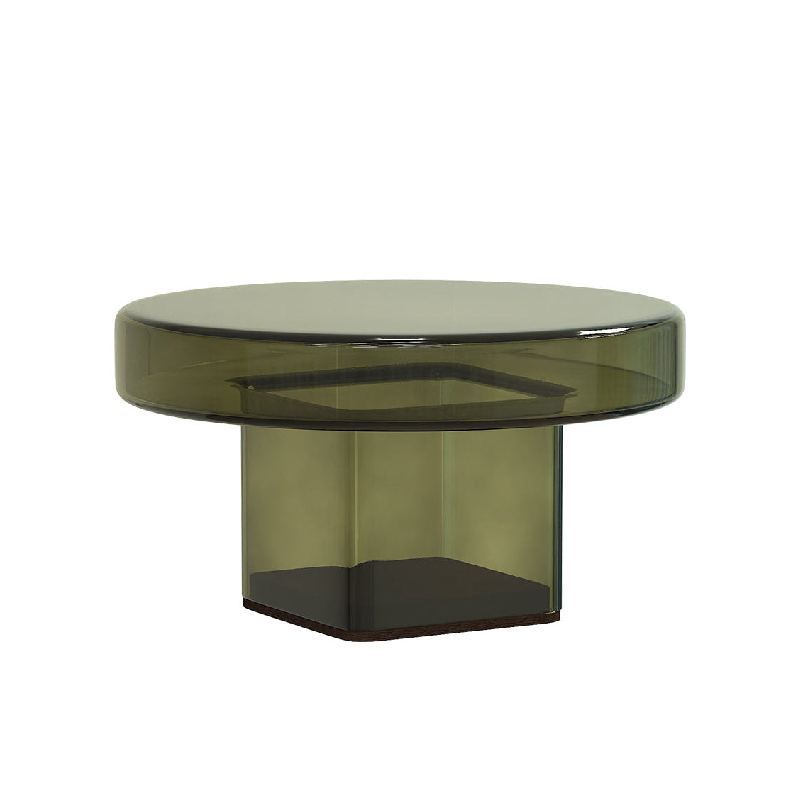 Koffietafel NAKED groen glas