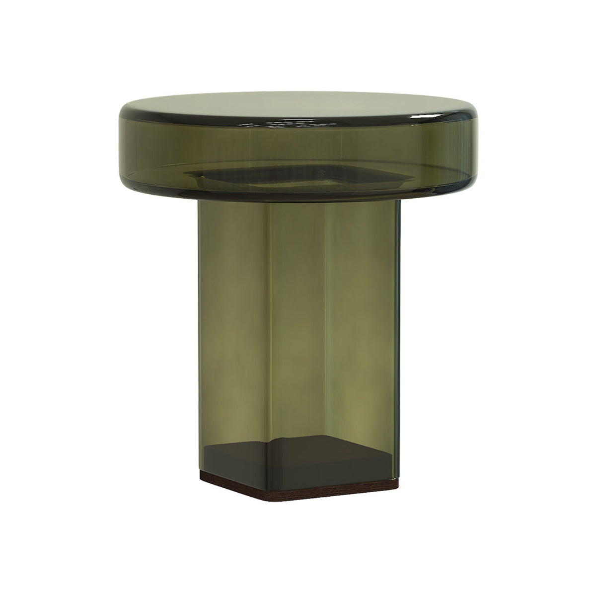 Beistelltisch NAKED grünes Glas