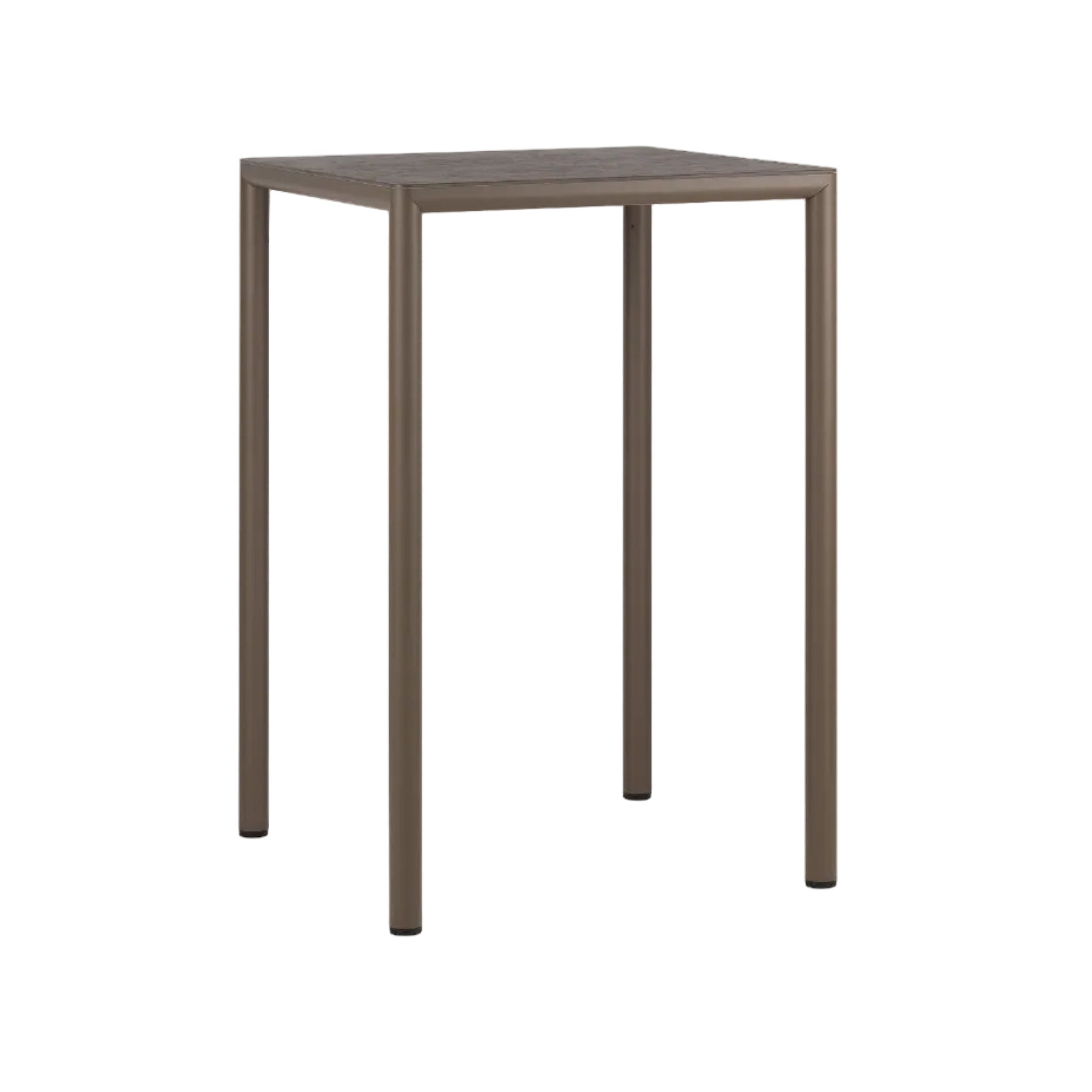 Square Outdoor Coffee Table PIAVE HIGH Brown