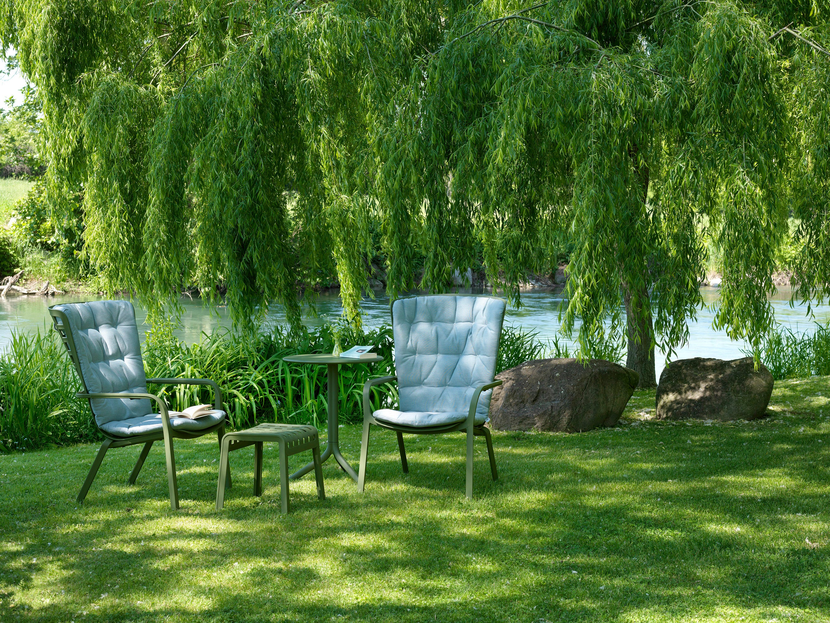 Outdoor Footrest POGGIO anthracite