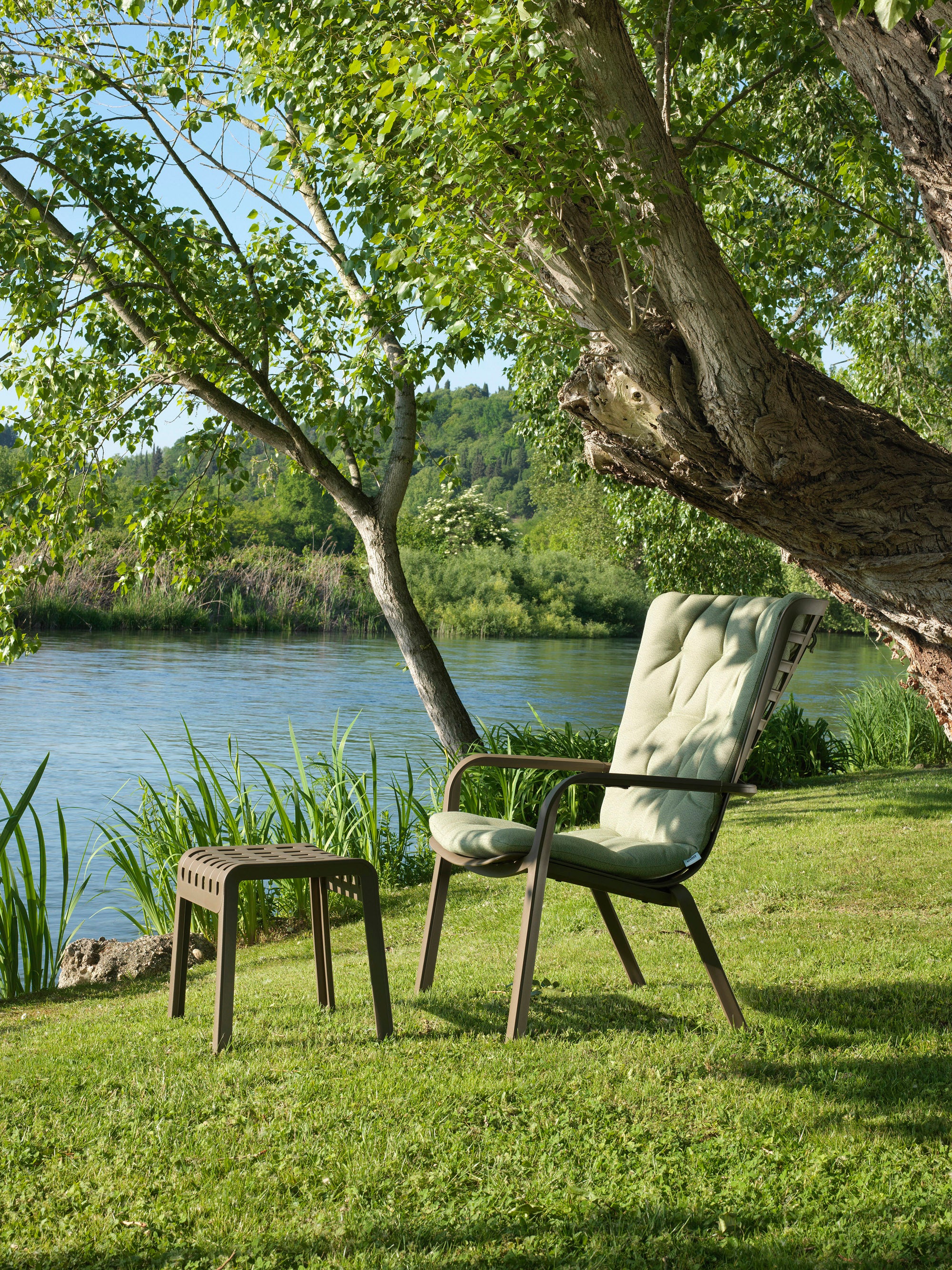 POGGIO Outdoor Footrest in Taupe