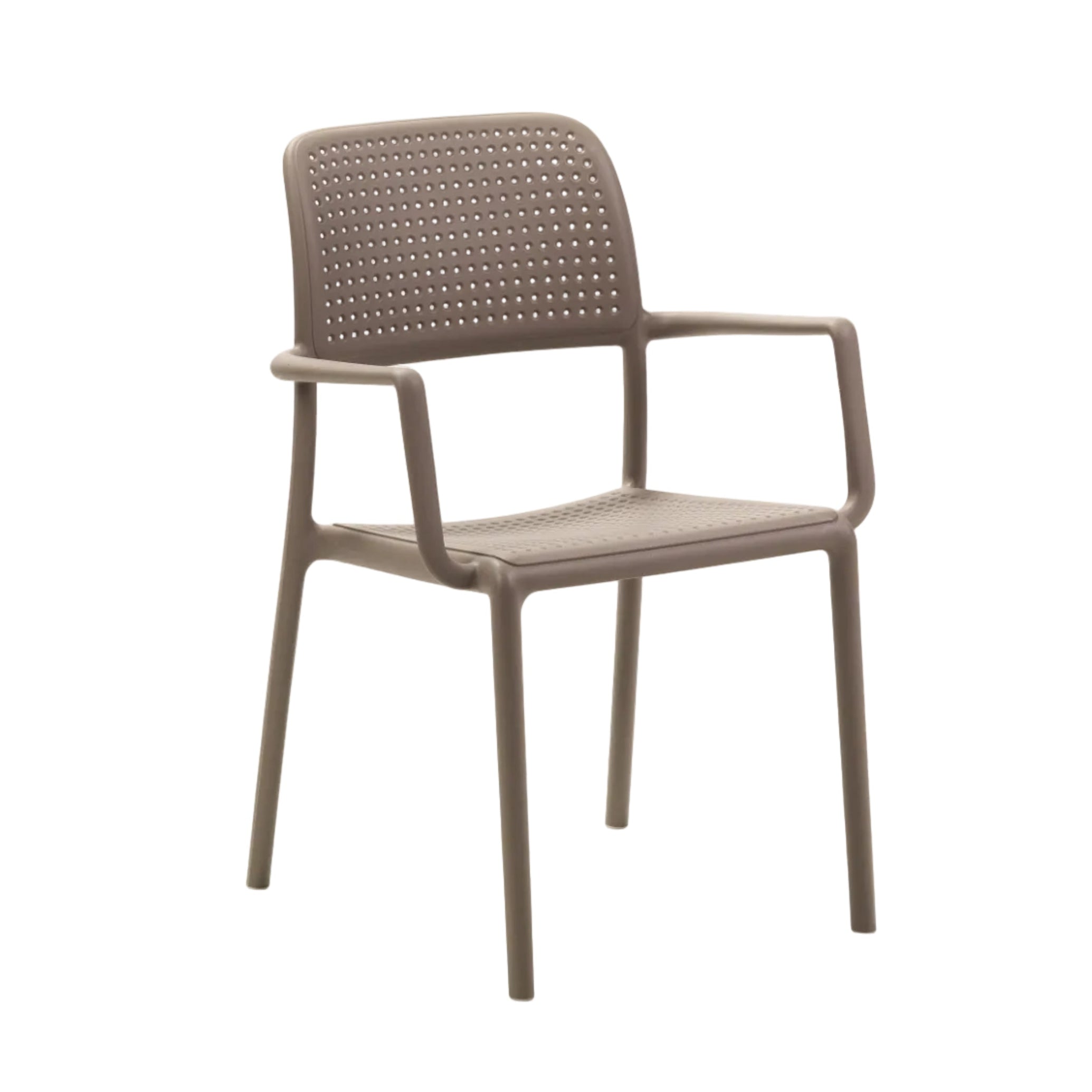 Buitenstoel met armleuningen BORA taupe
