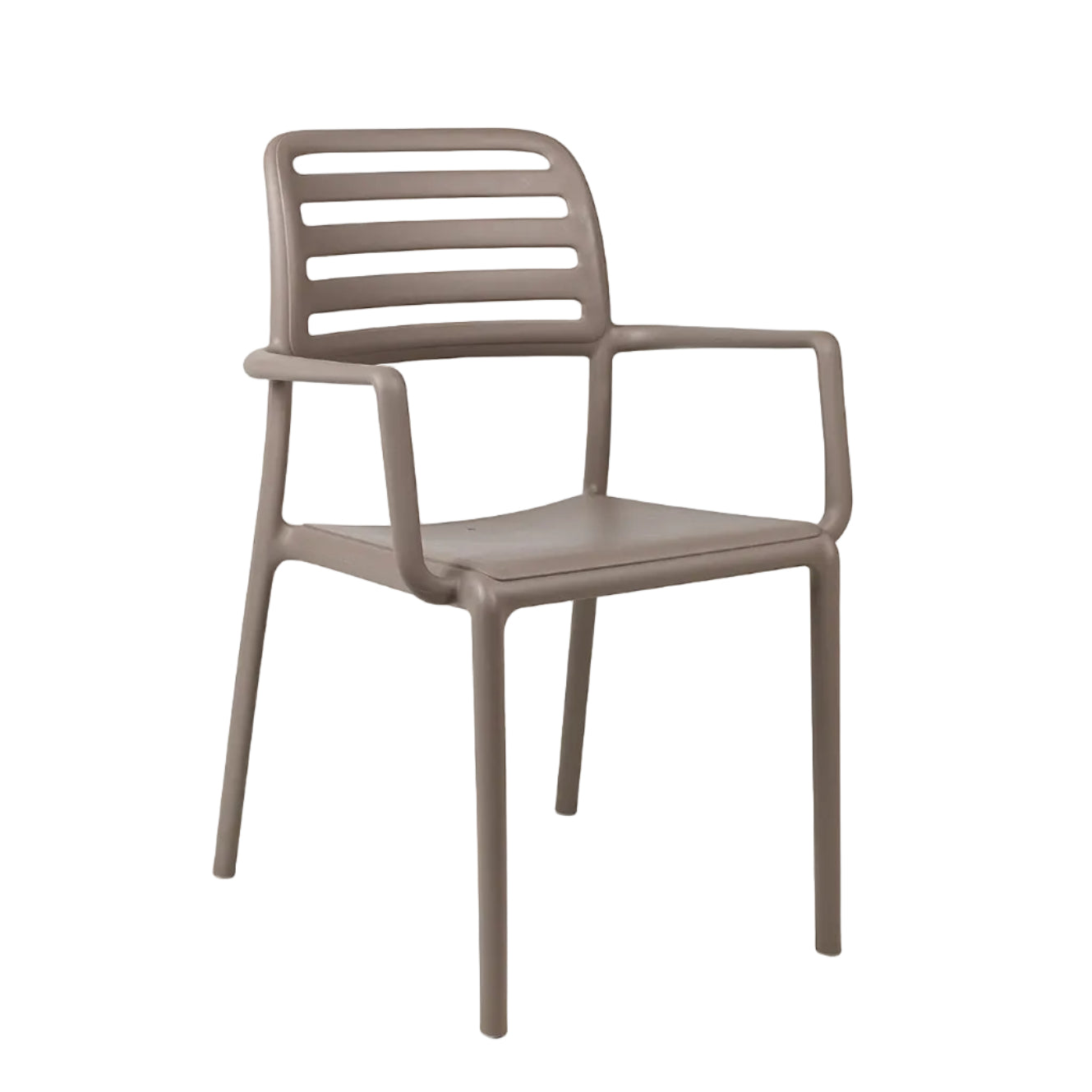 Buitenstoel met armleuningen COSTA taupe