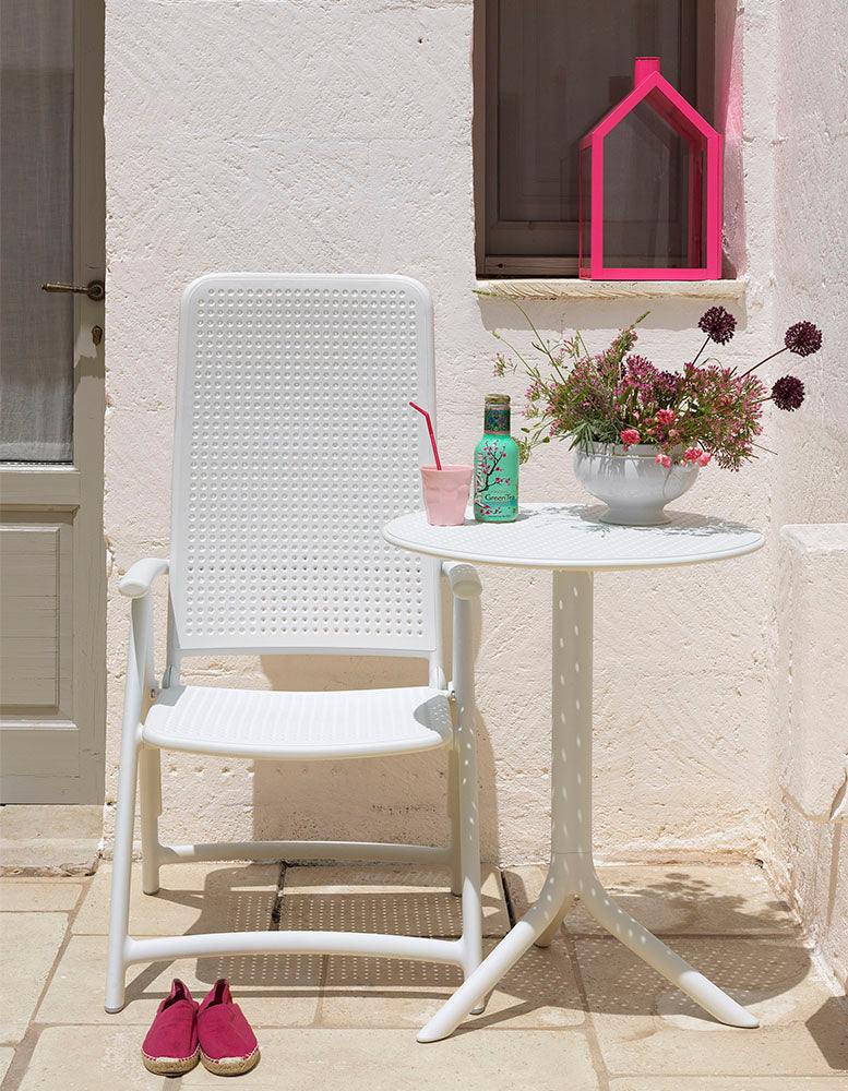 Opvouwbare buitenfauteuil DARSENA wit