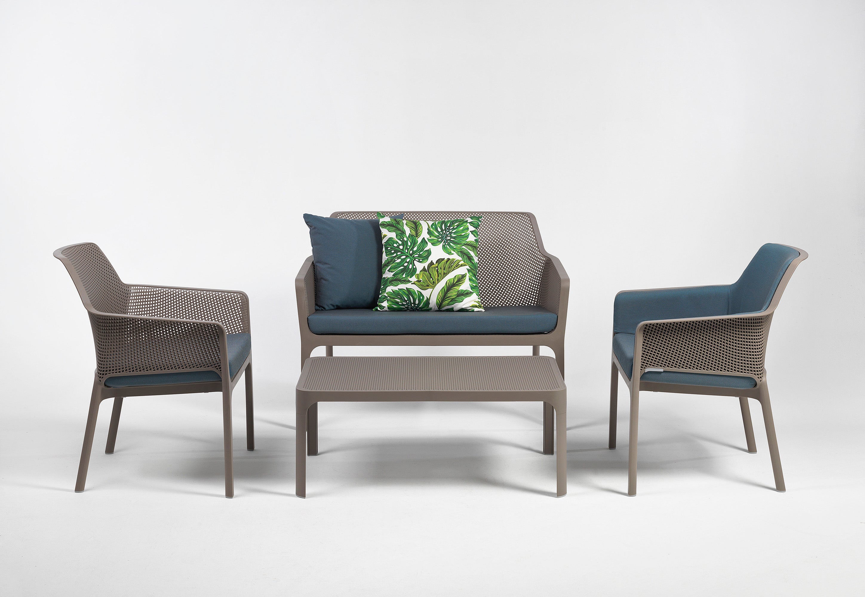Gartenbank NET taupe