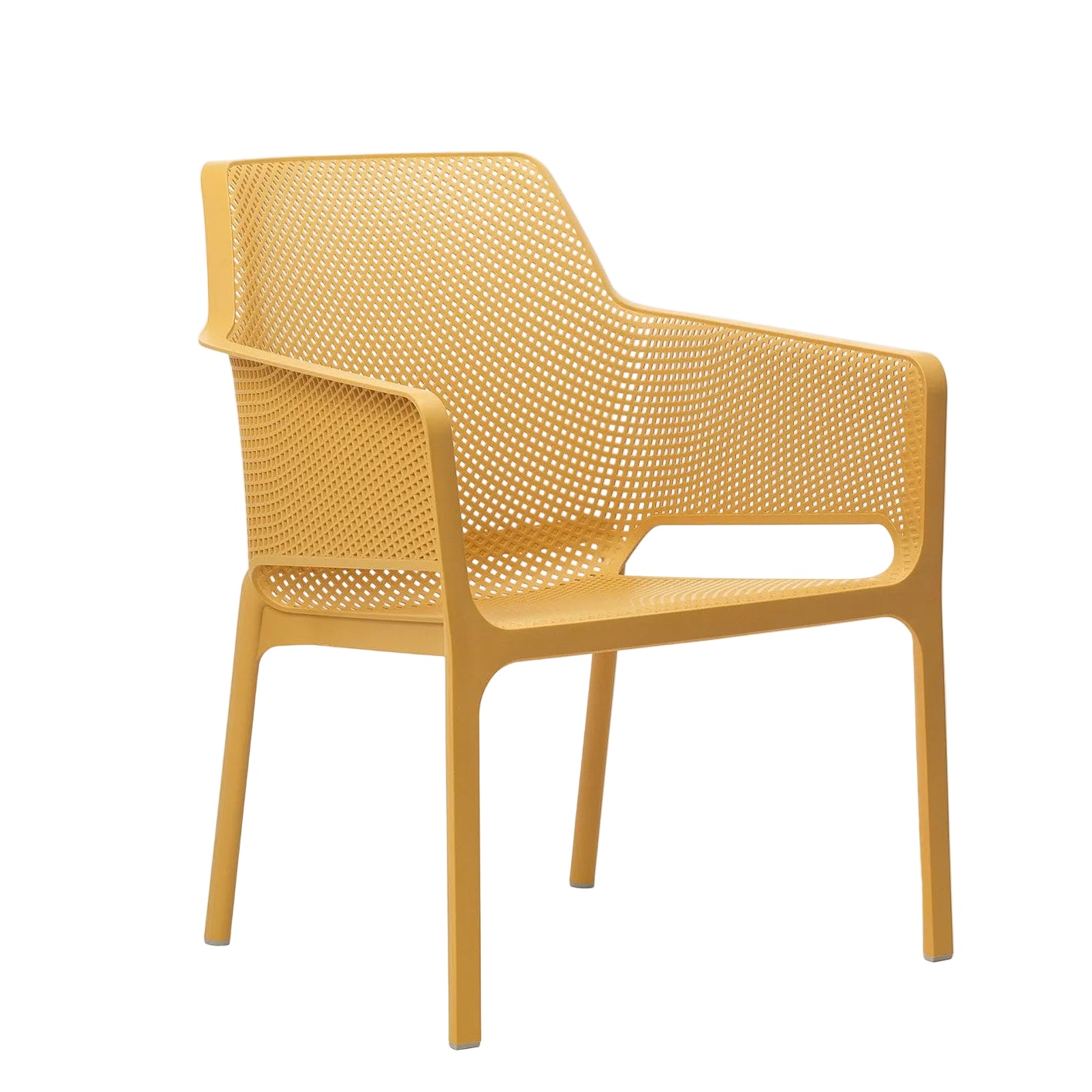 NET RELAX outdoor armchair in mustard
