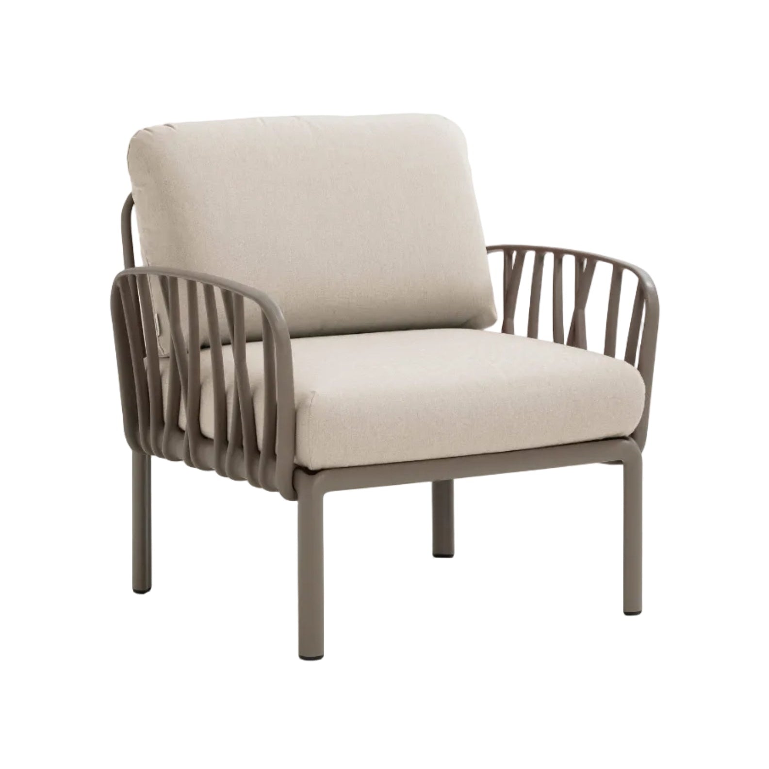 Outdoor Armchair KOMODO – TECH PANAMA beige with taupe base