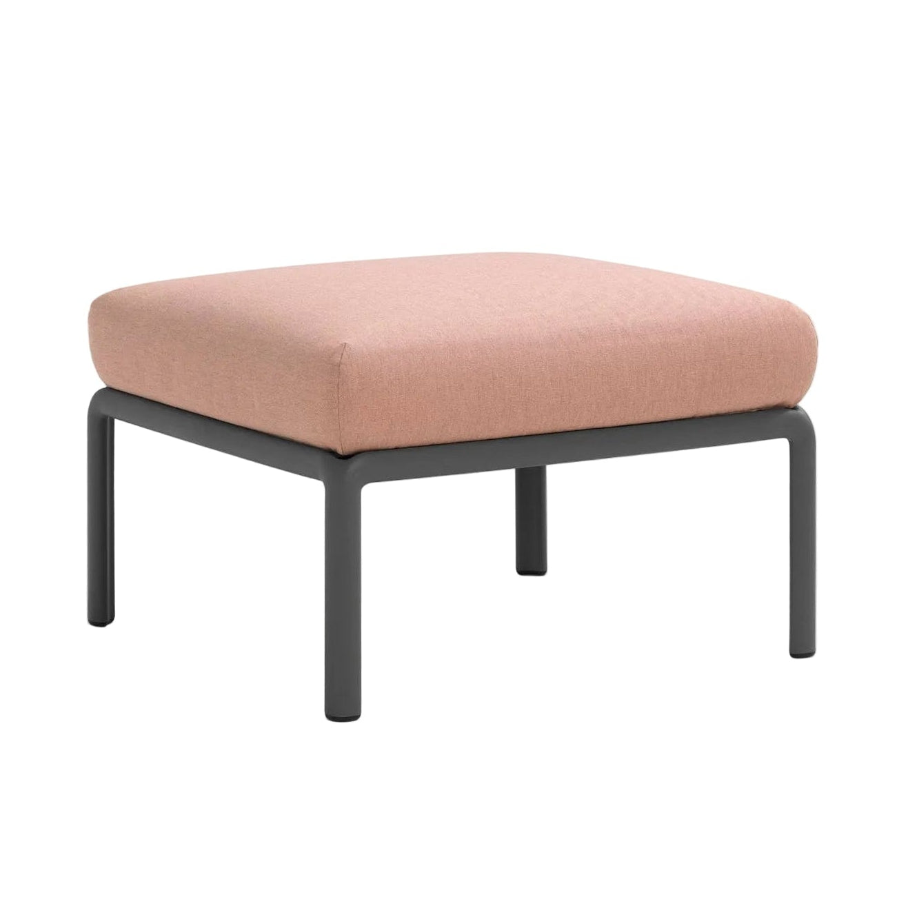 Buitenpuf KOMODO roze met antracietkleurige basis