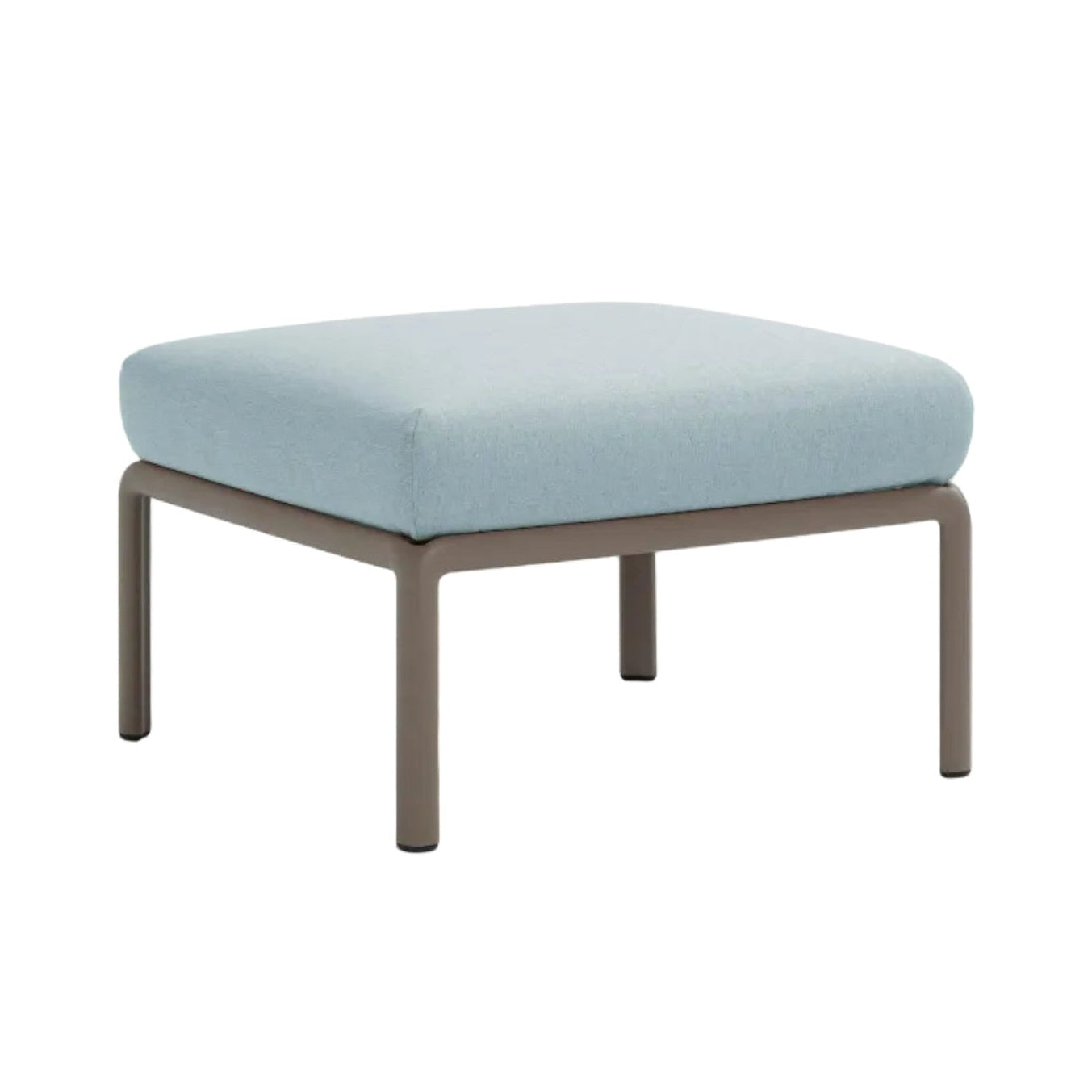 Buitenpuf KOMODO lichtblauw Sunbrella® met taupe basis
