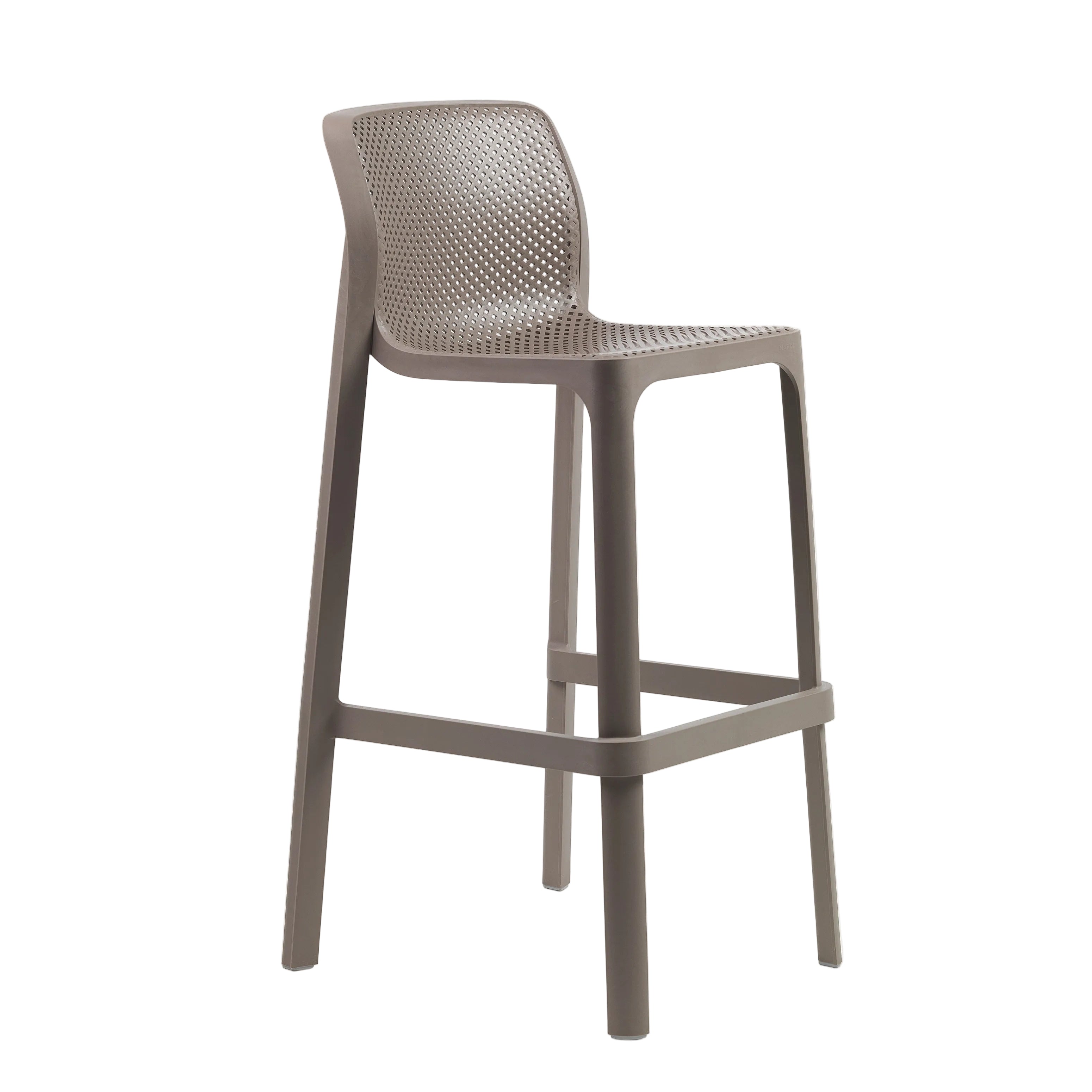 NET taupe outdoor stool