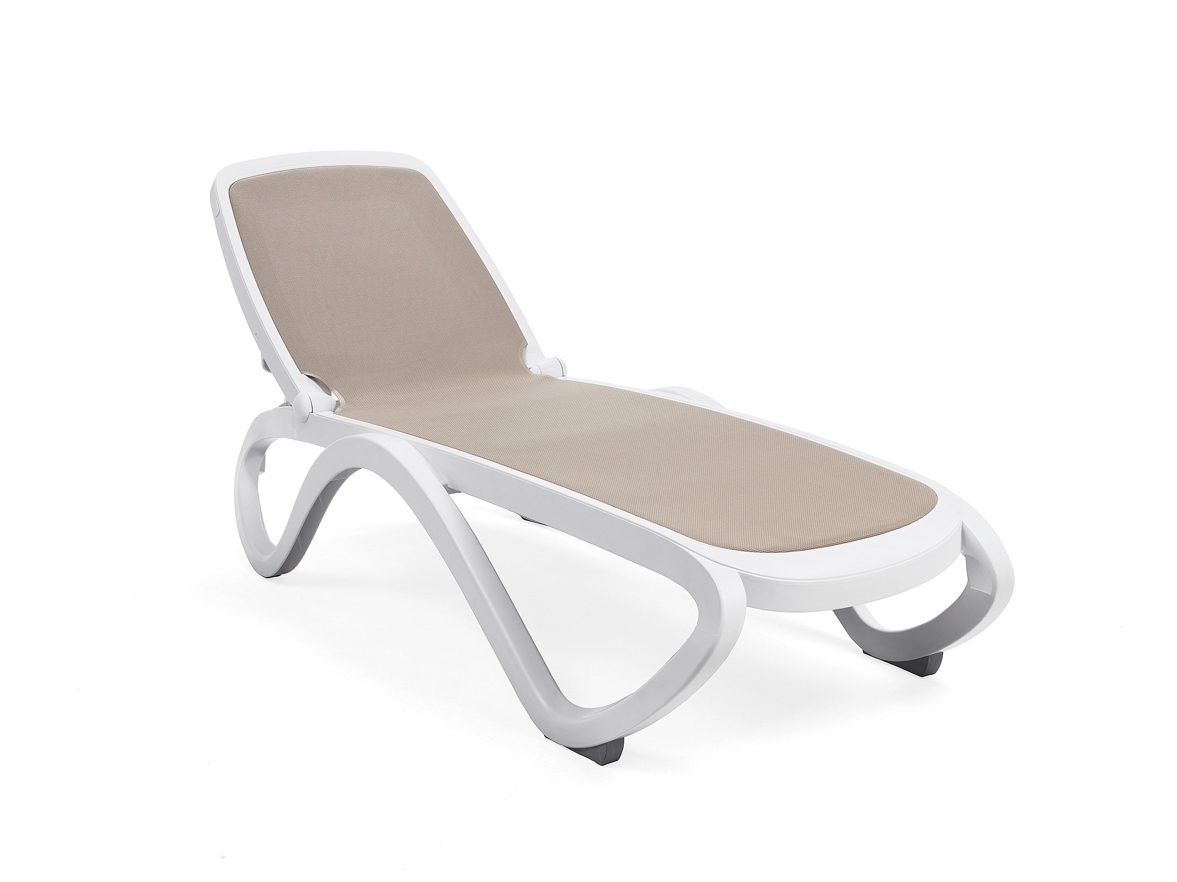 OMEGA White Outdoor Lounger