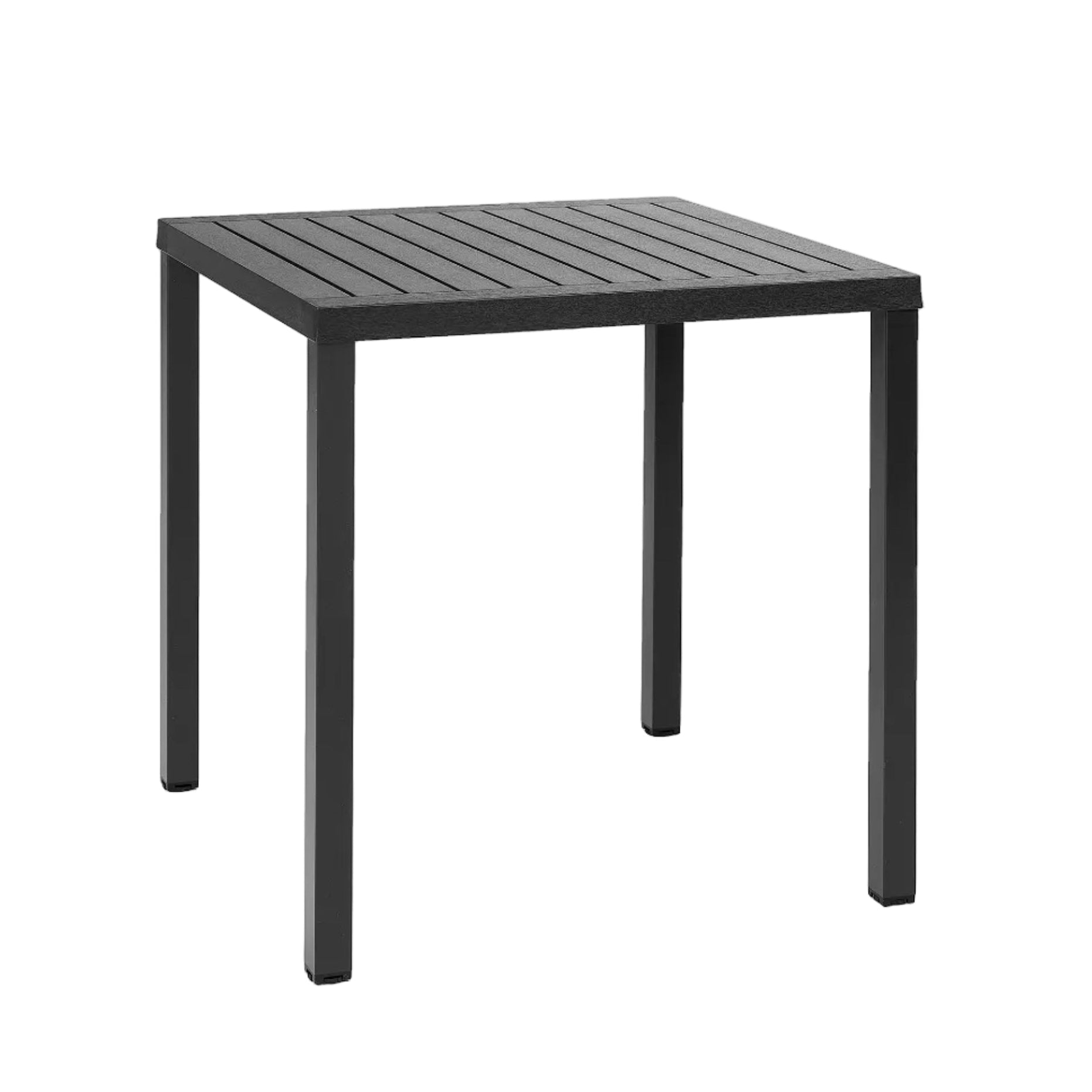 Buiten vierkante tafel CUBE antraciet