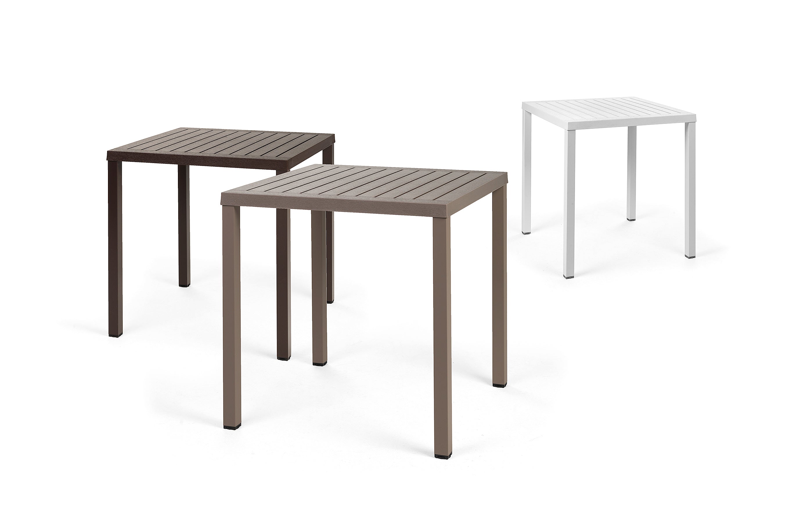 Buiten vierkante tafel CUBE antraciet