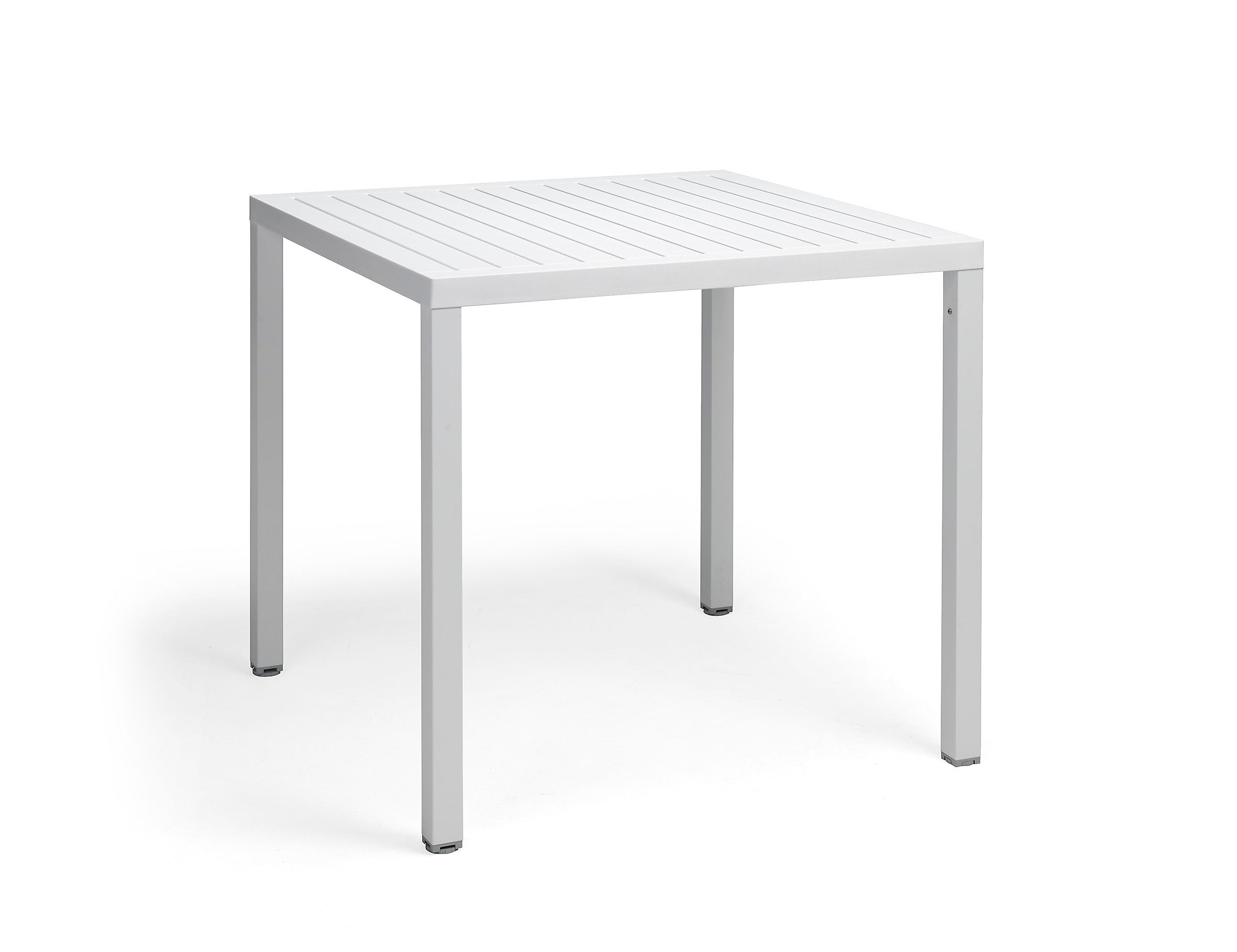 Witte vierkante CUBE buitentafel