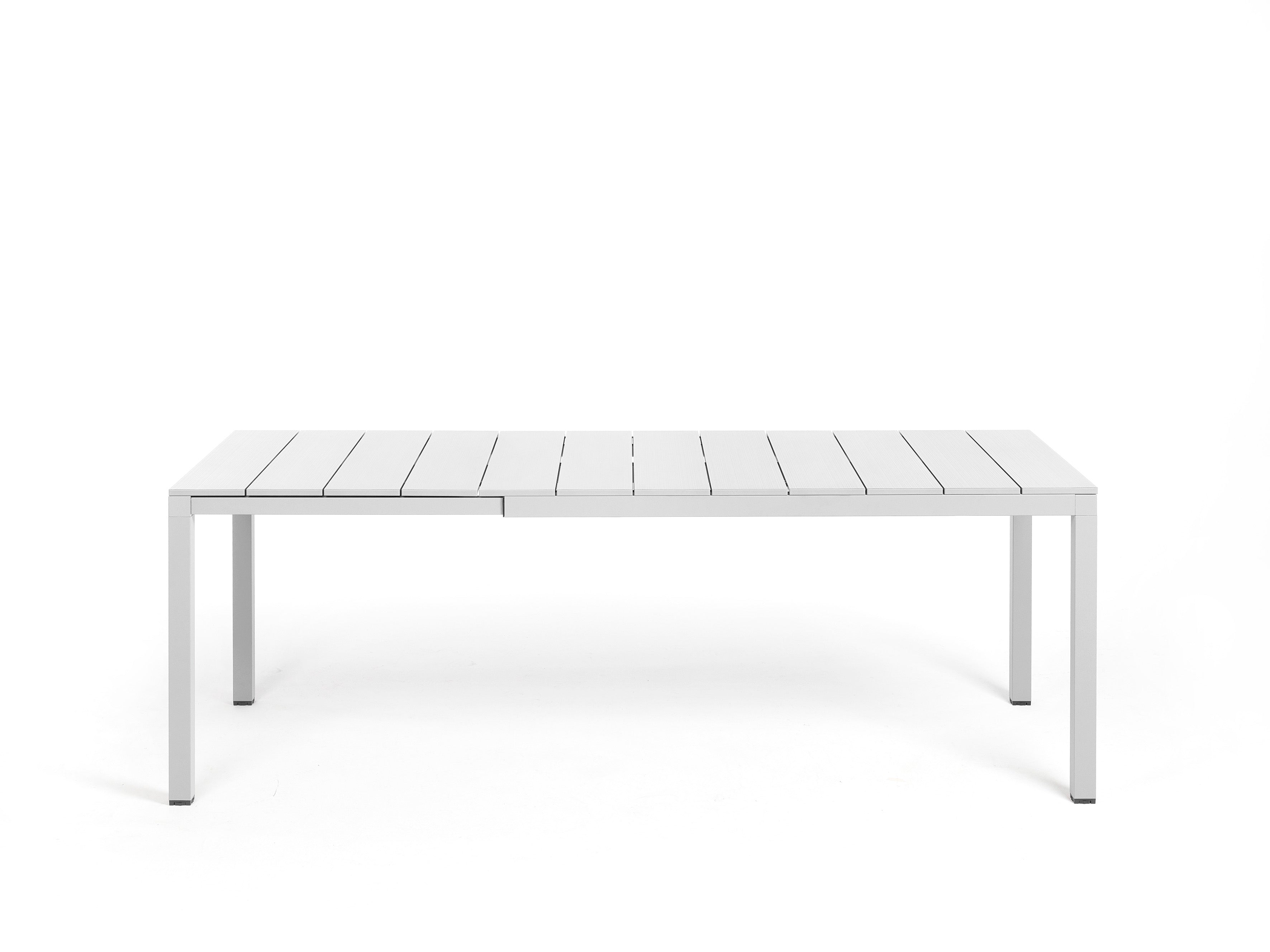 Uitschuifbare buiten tafel RIO wit