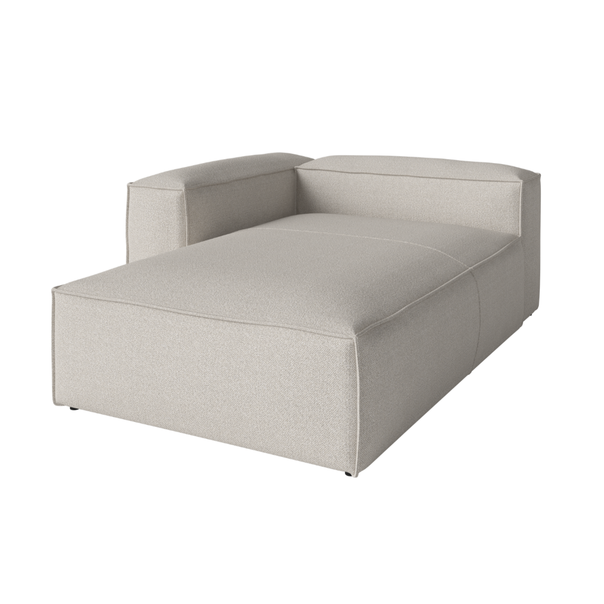 Szezlong linkszijdig uitschuifbaar COSIMA BED gestoffeerd