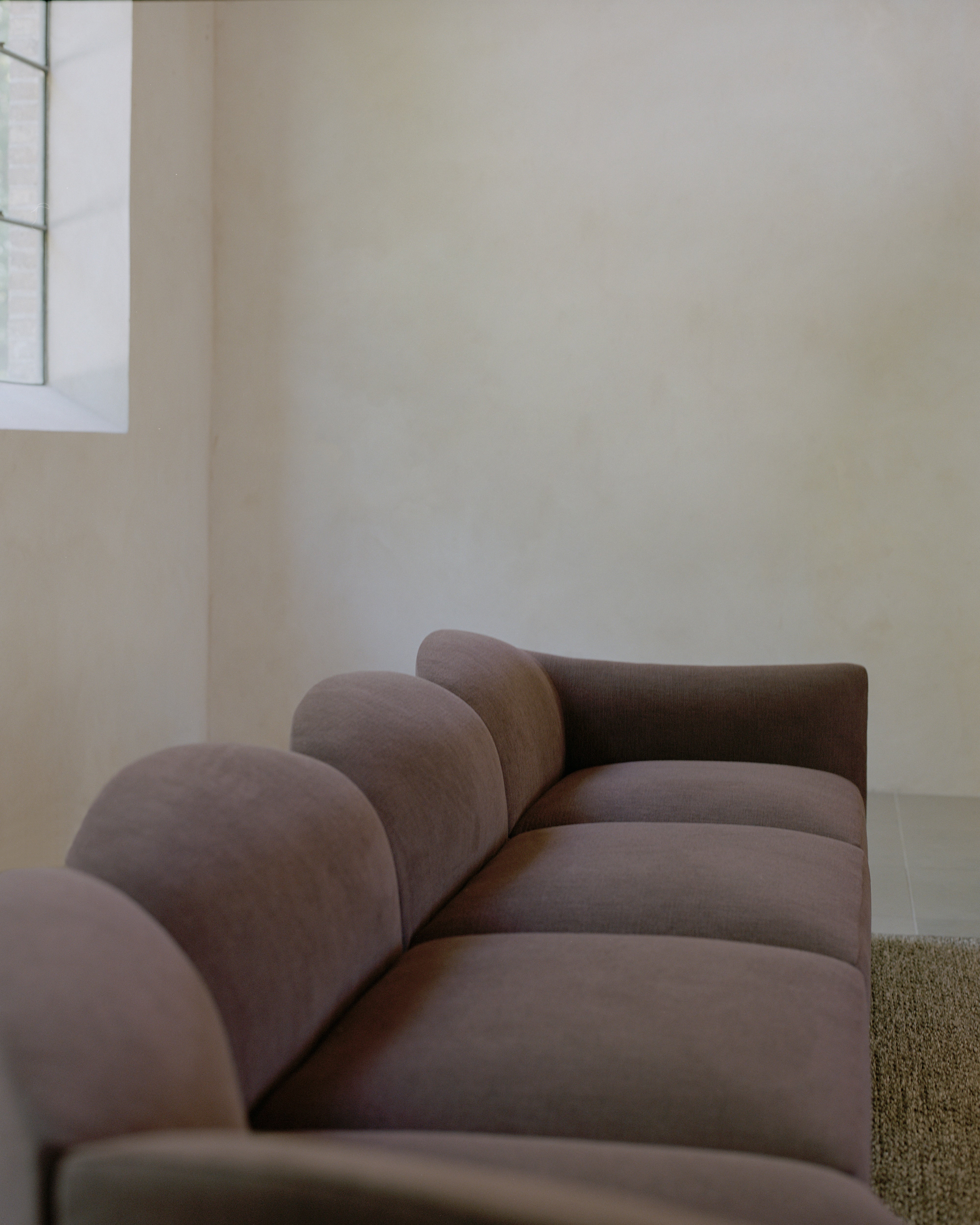 Modulares Sofa SHORE - personalisierbares Endelement ohne rechten Armlehne