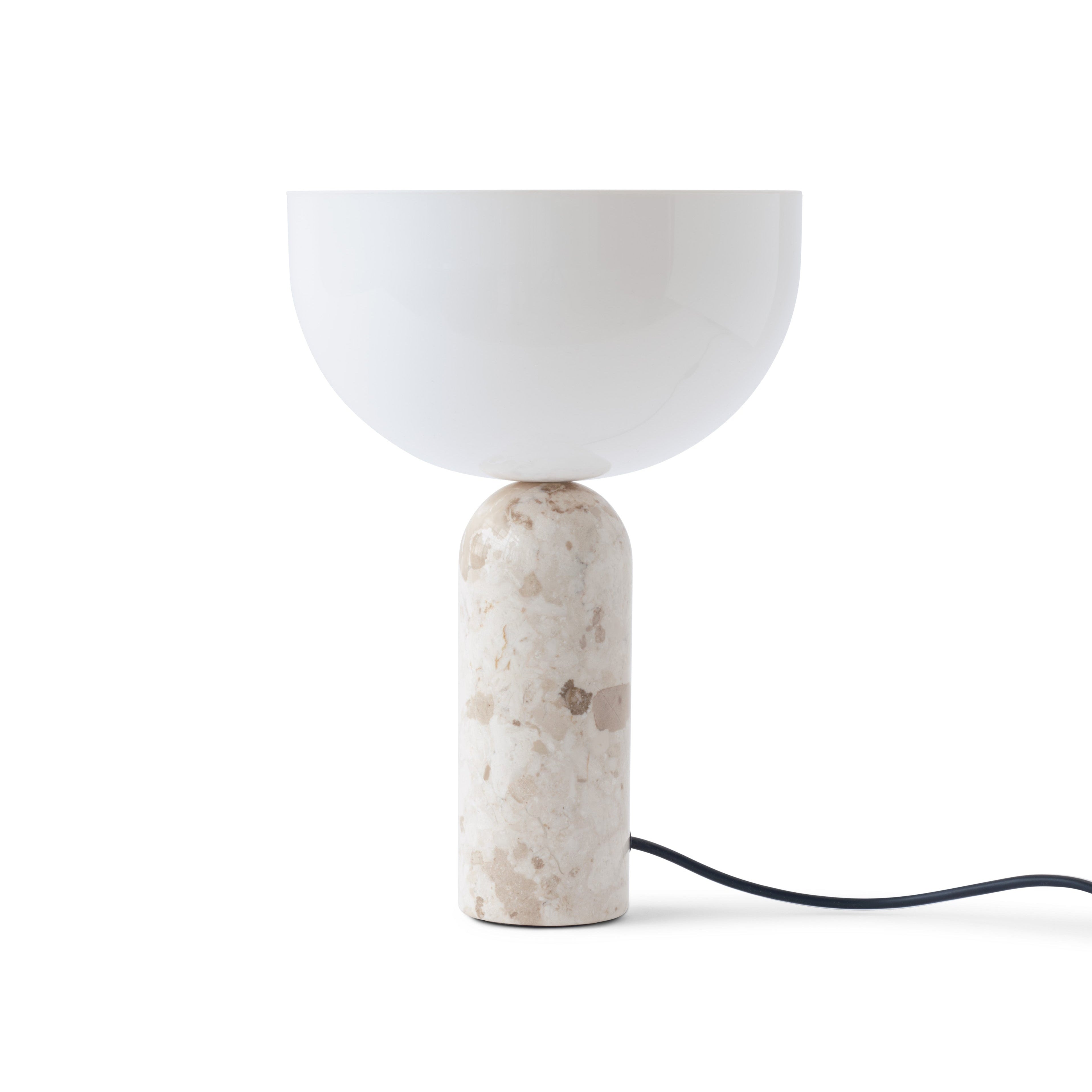 KIZU Tischleuchte Creme Marmor