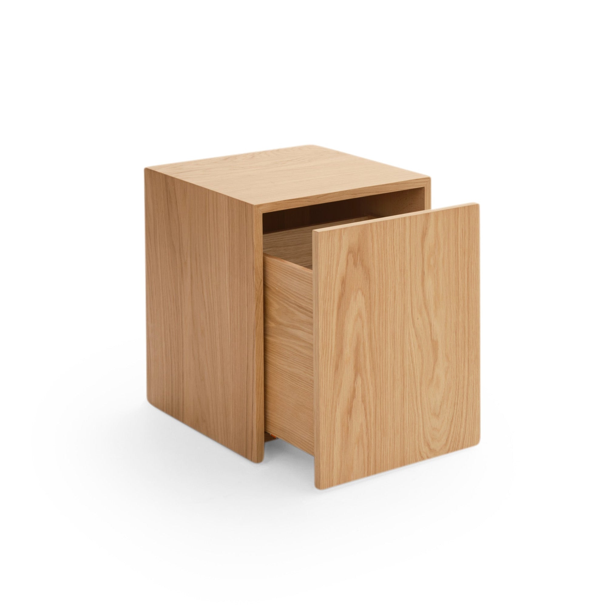 Side table with a drawer Mass Veneer oak