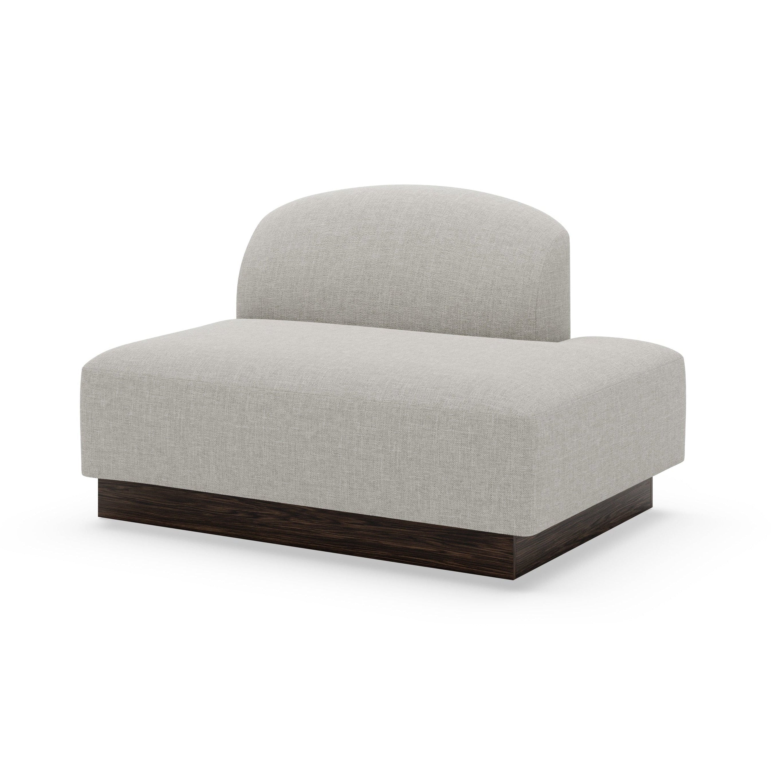 Modulares Sofa SHORE - offenes Endelement rechts, personalisierbar