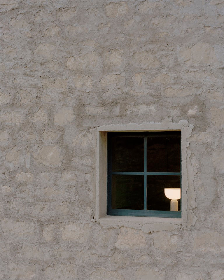 Draagbare lamp KIZU crème marmer