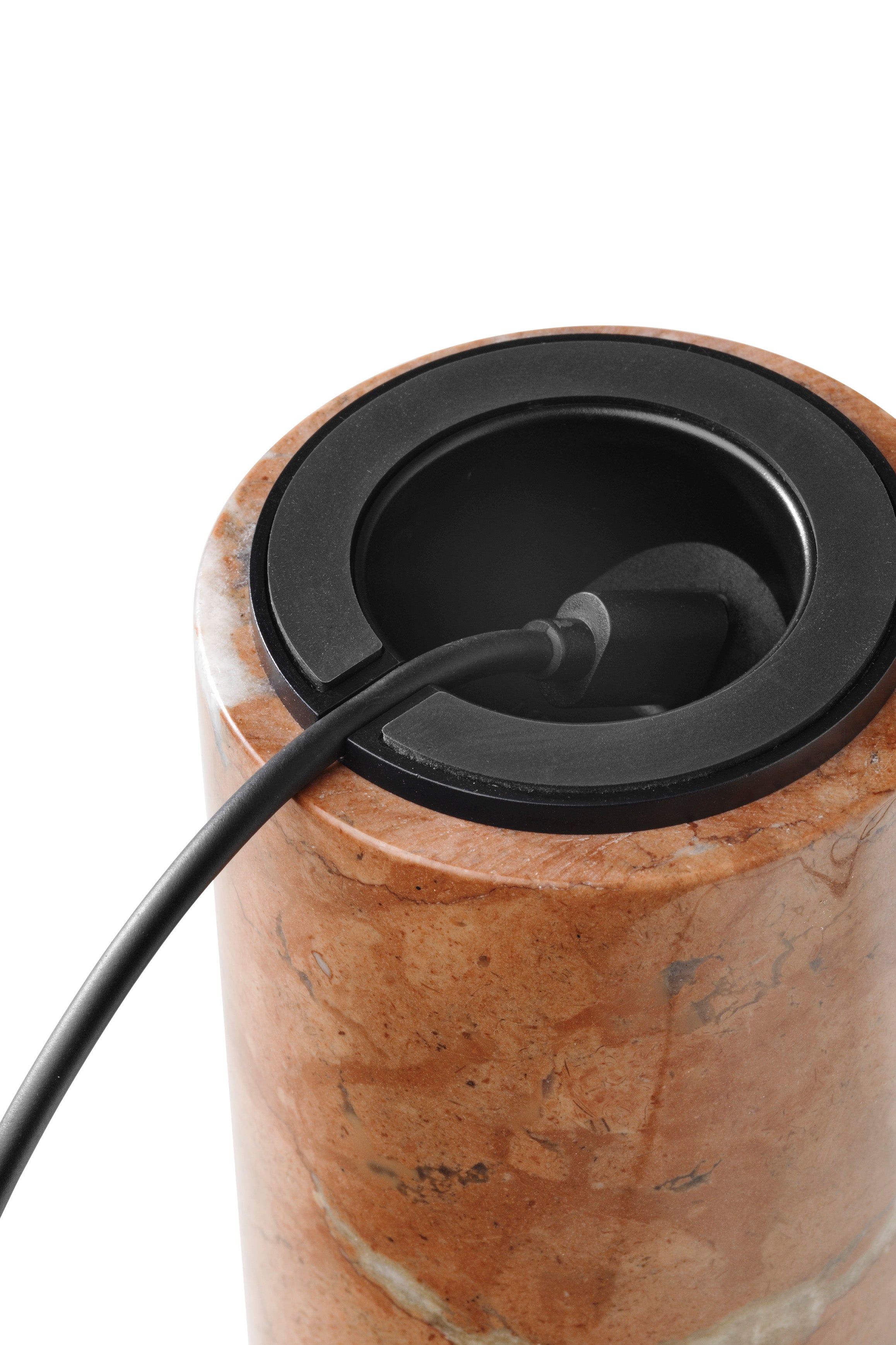 Tragbare Lampe KIZU Ziegel Marmor