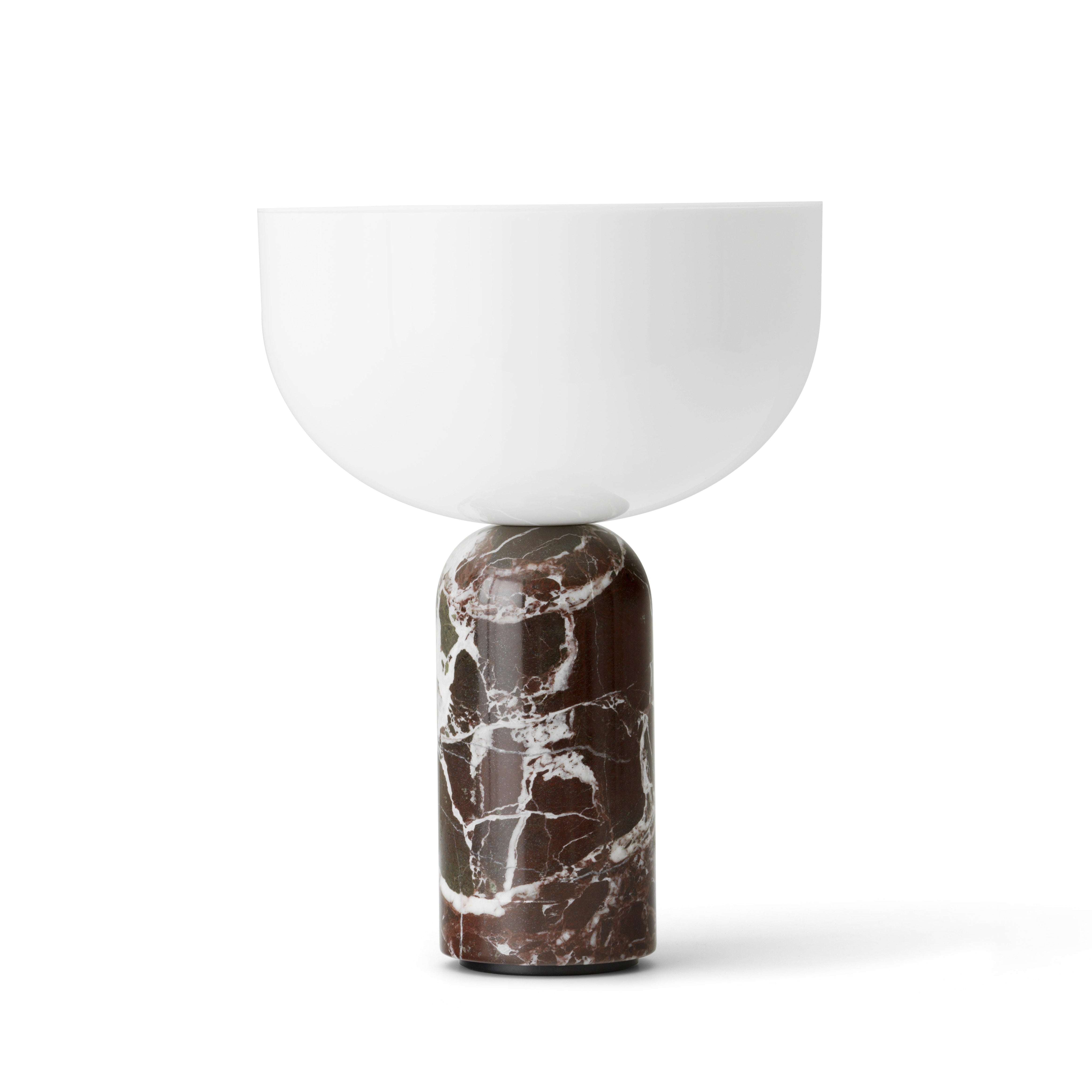 Portable lamp KIZU burgundy marble