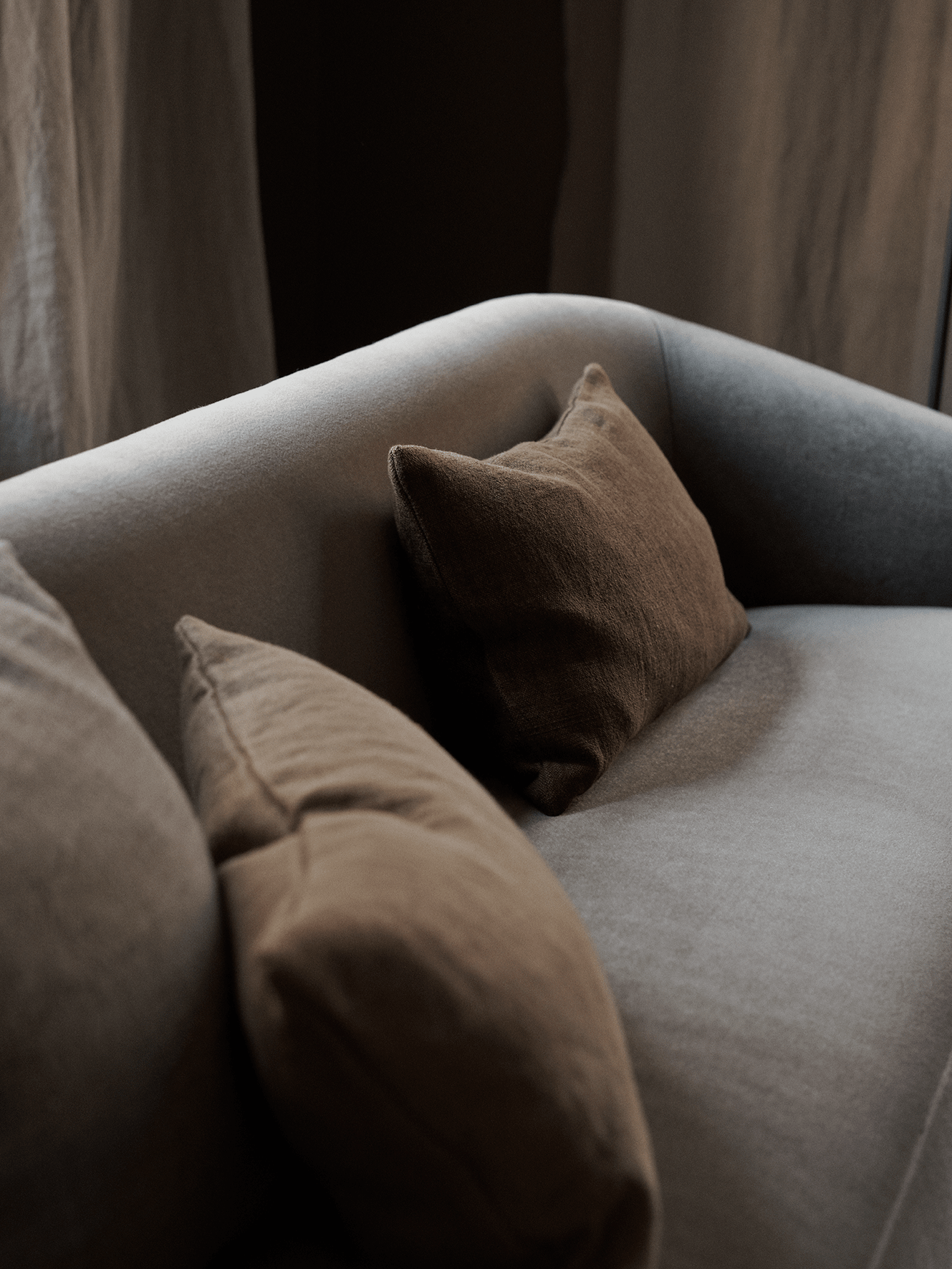 3-Sitzer, schmale Polster