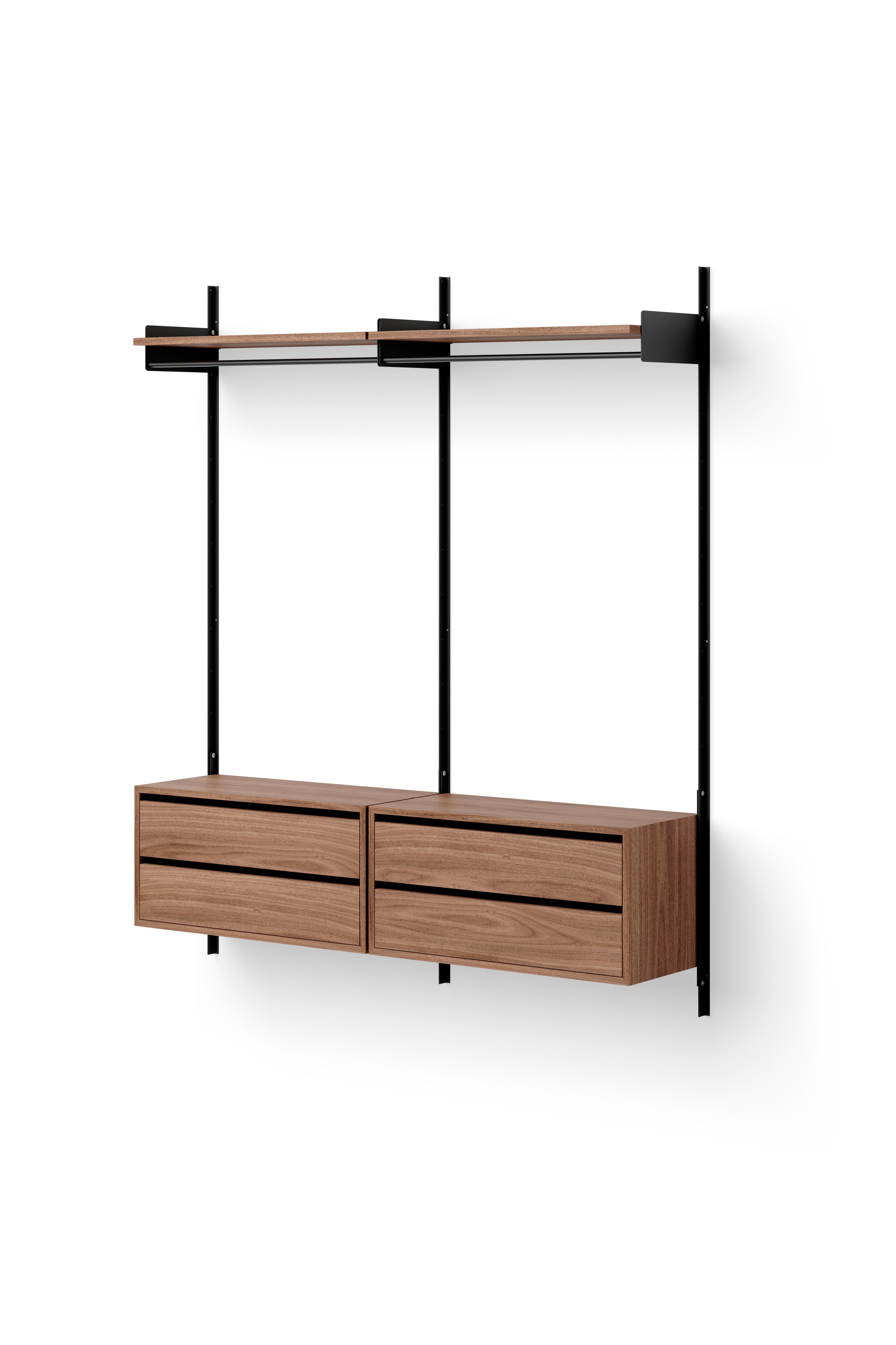 Hängeschrank mit neuen Werken Nussfurnierschubladen