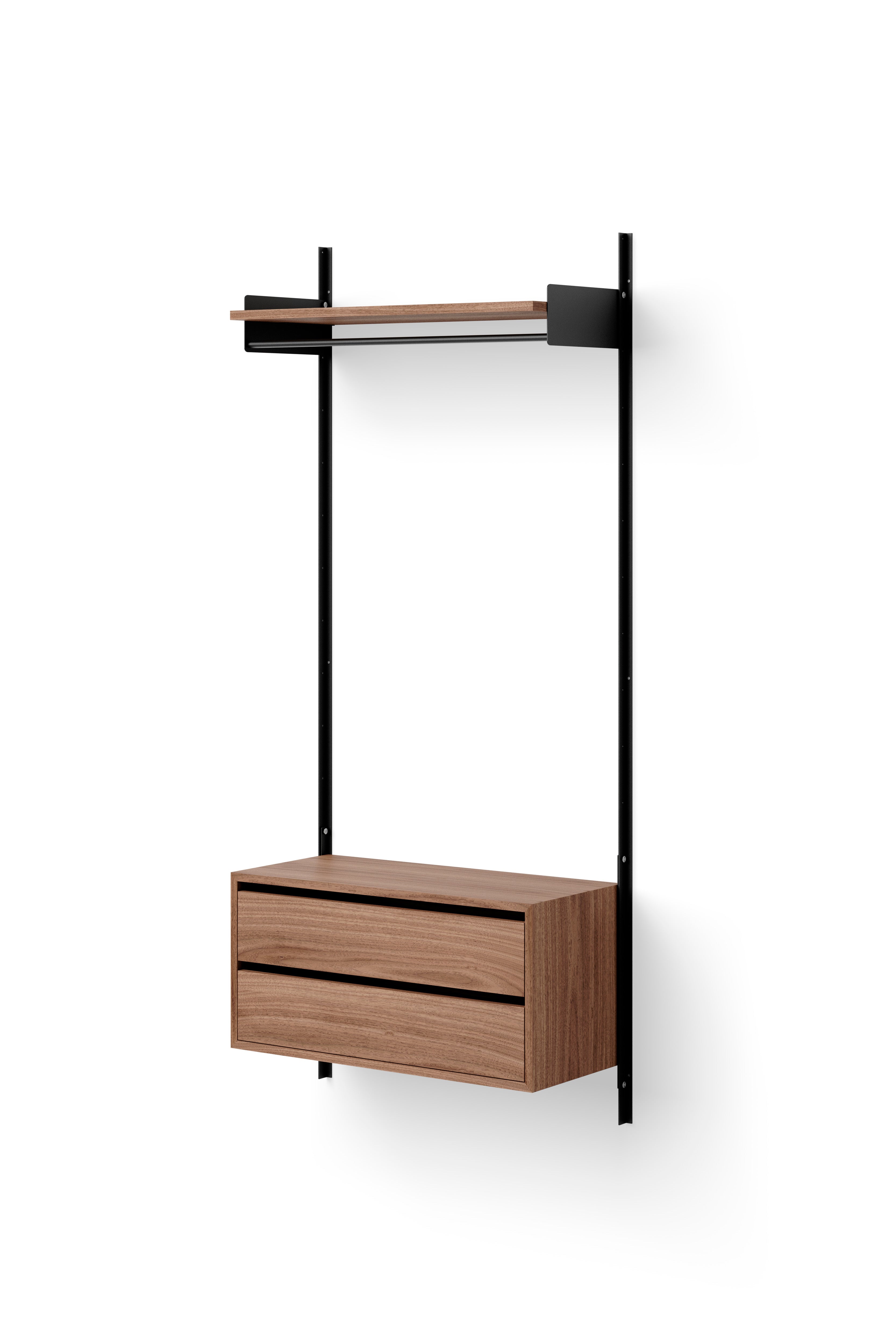 Hängeschrank mit neuen Werken Nussfurnierschubladen