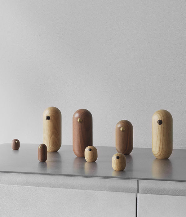 Figurine KLEINE VOGEL eikenhout