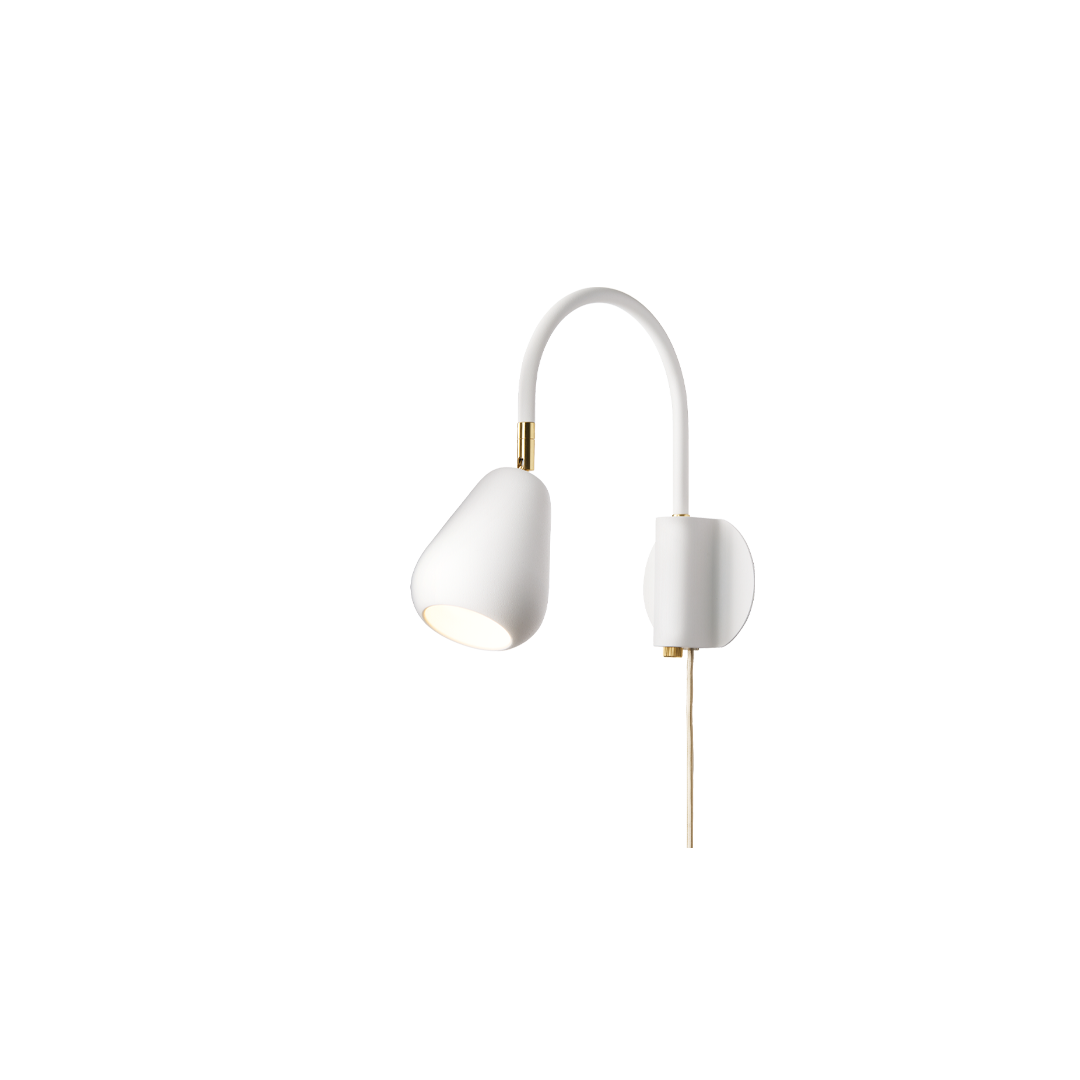 Lampa ścienna regulowana ANOLI złoty z białym – Nuura