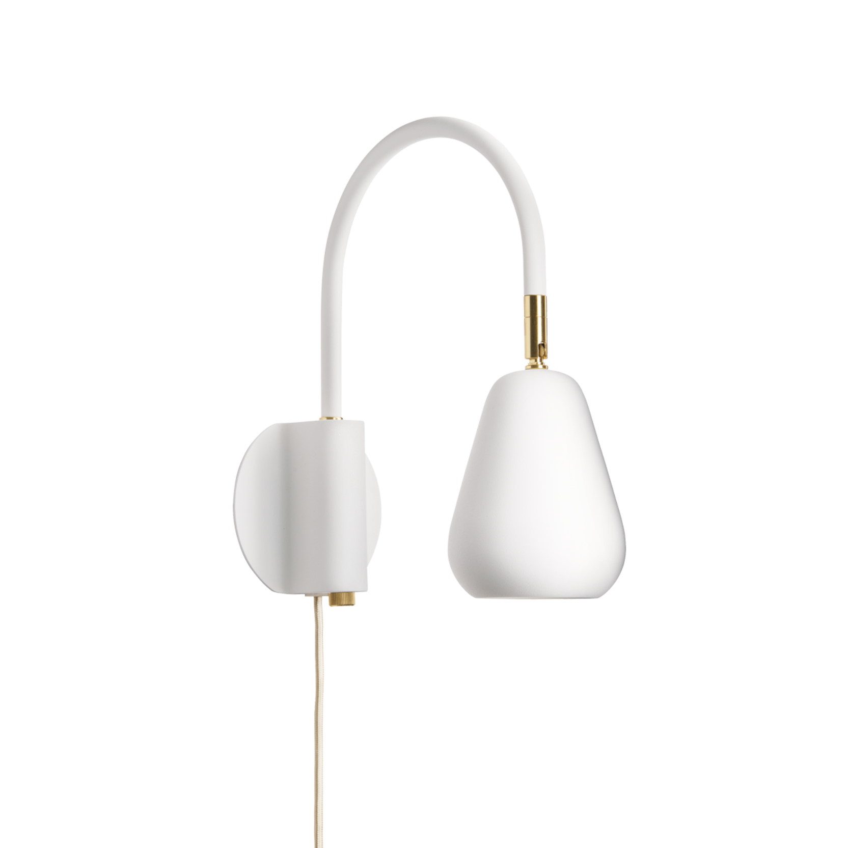 Lampa ścienna regulowana ANOLI złoty z białym – Nuura
