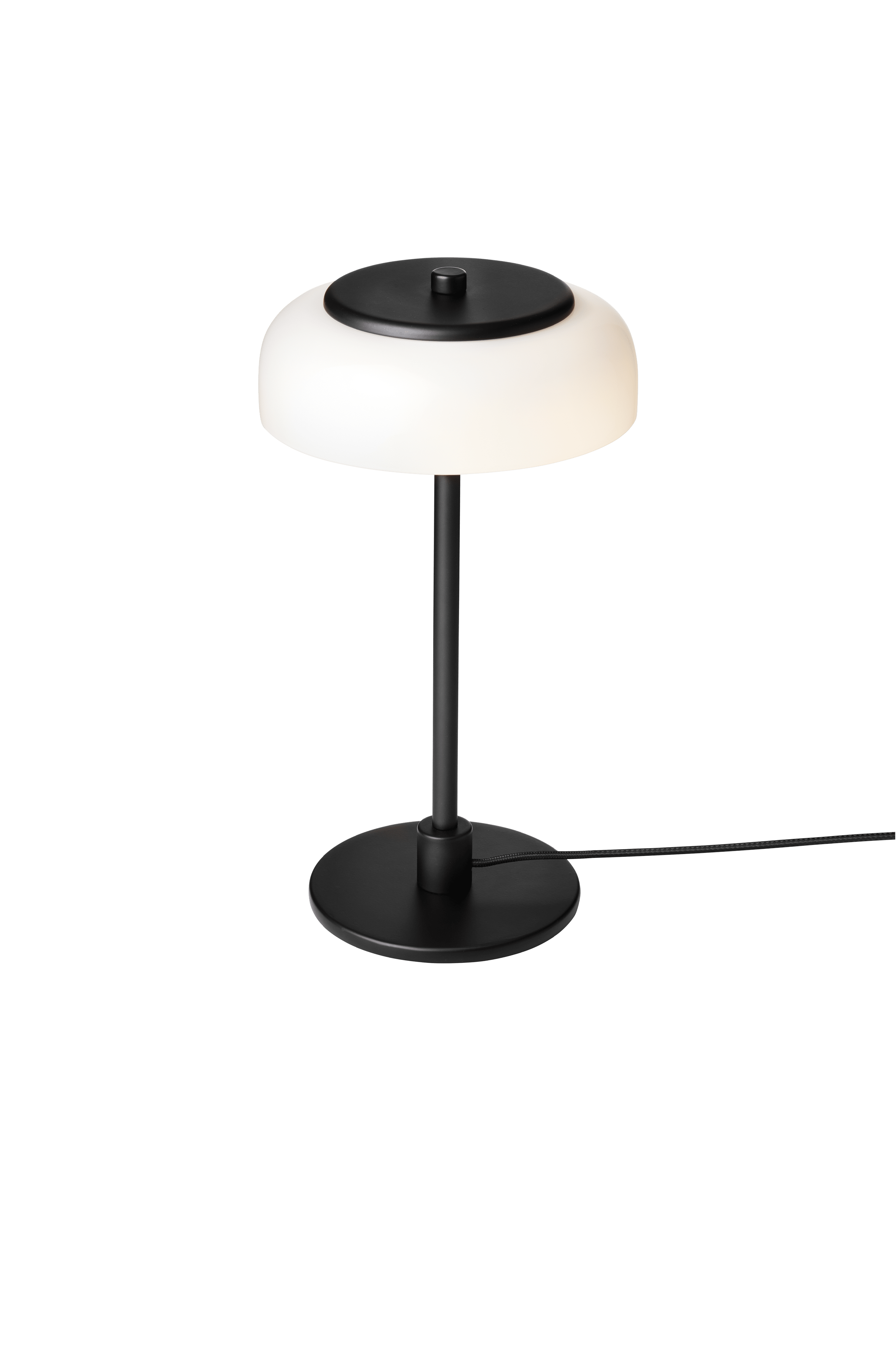 BLOSSI Table Lamp Black with Opal Glass