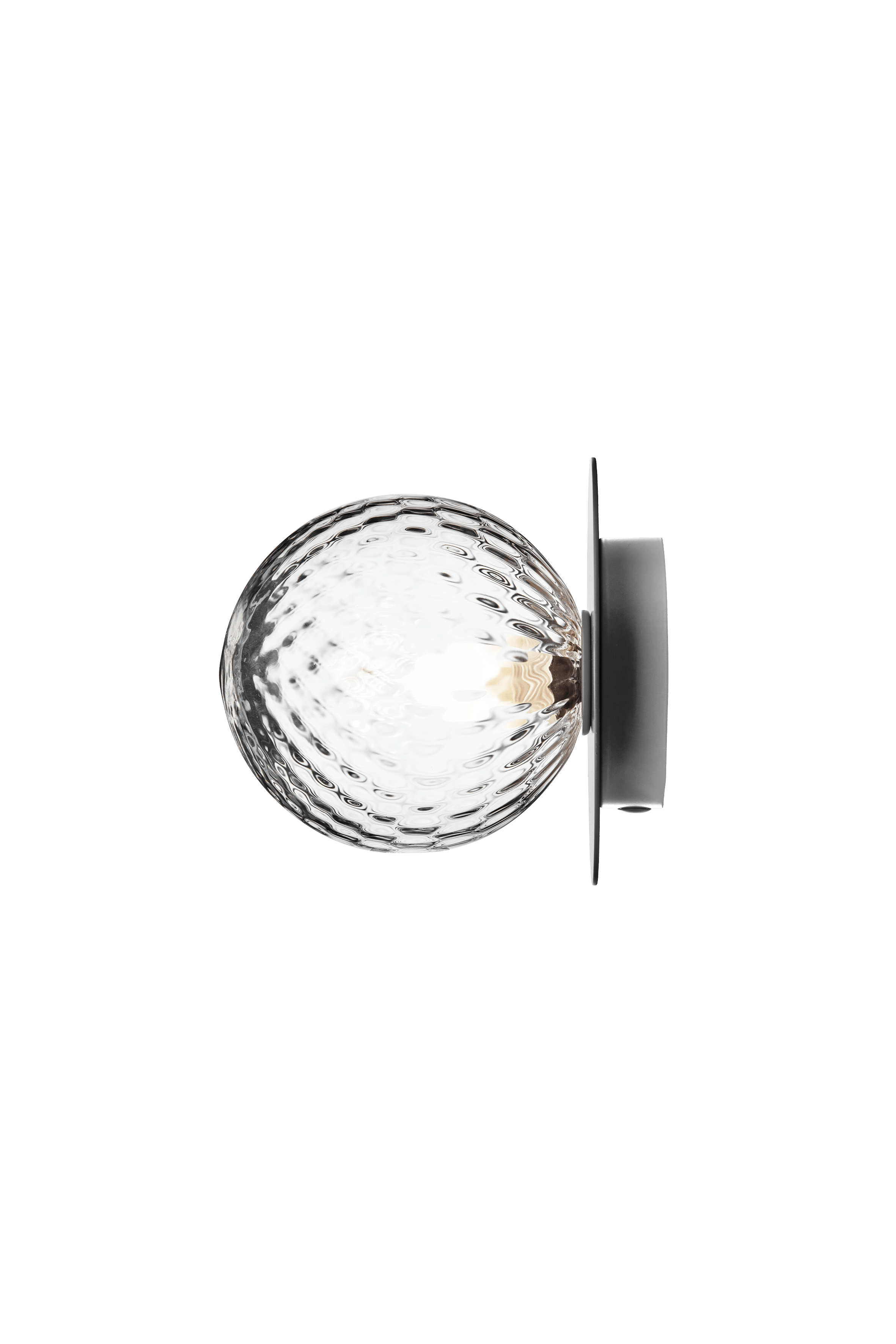 Inbouw wandlamp LIILA zilver met transparant glas