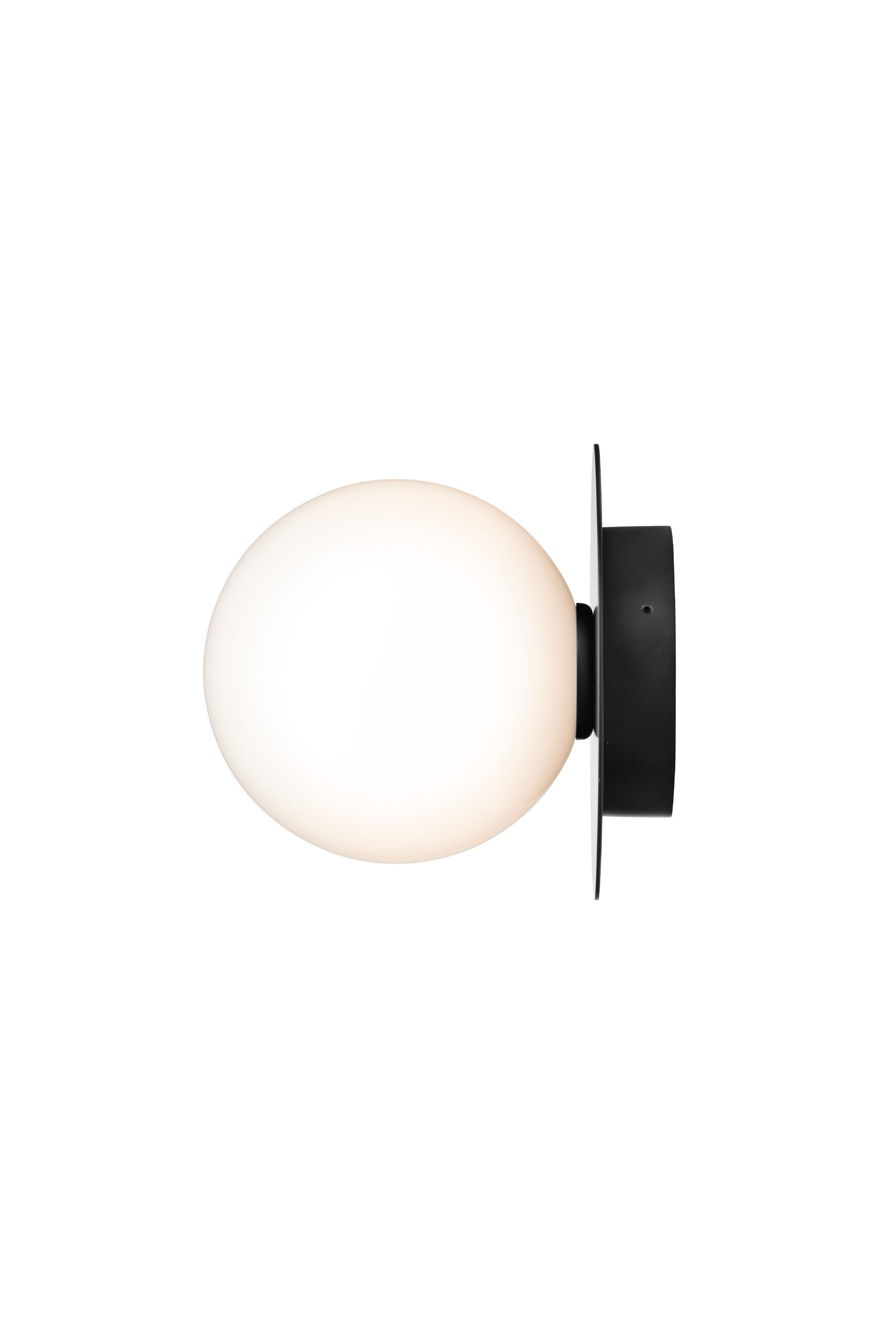 Buitenwandlamp LIILA zwart met opaalglas