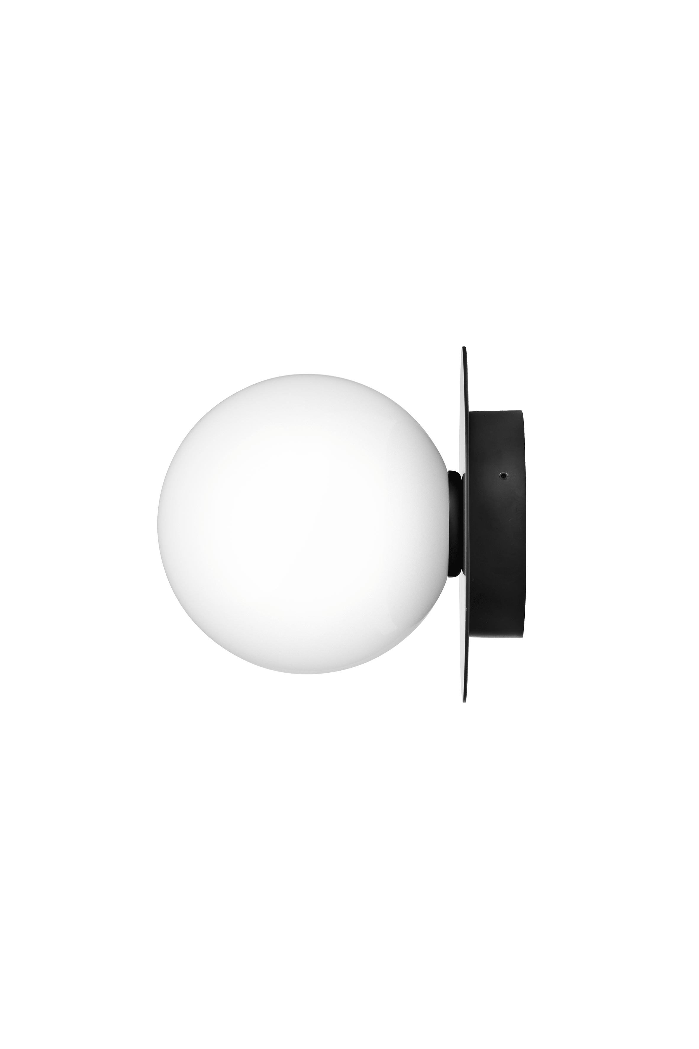 Buitenwandlamp LIILA zwart met opaalglas