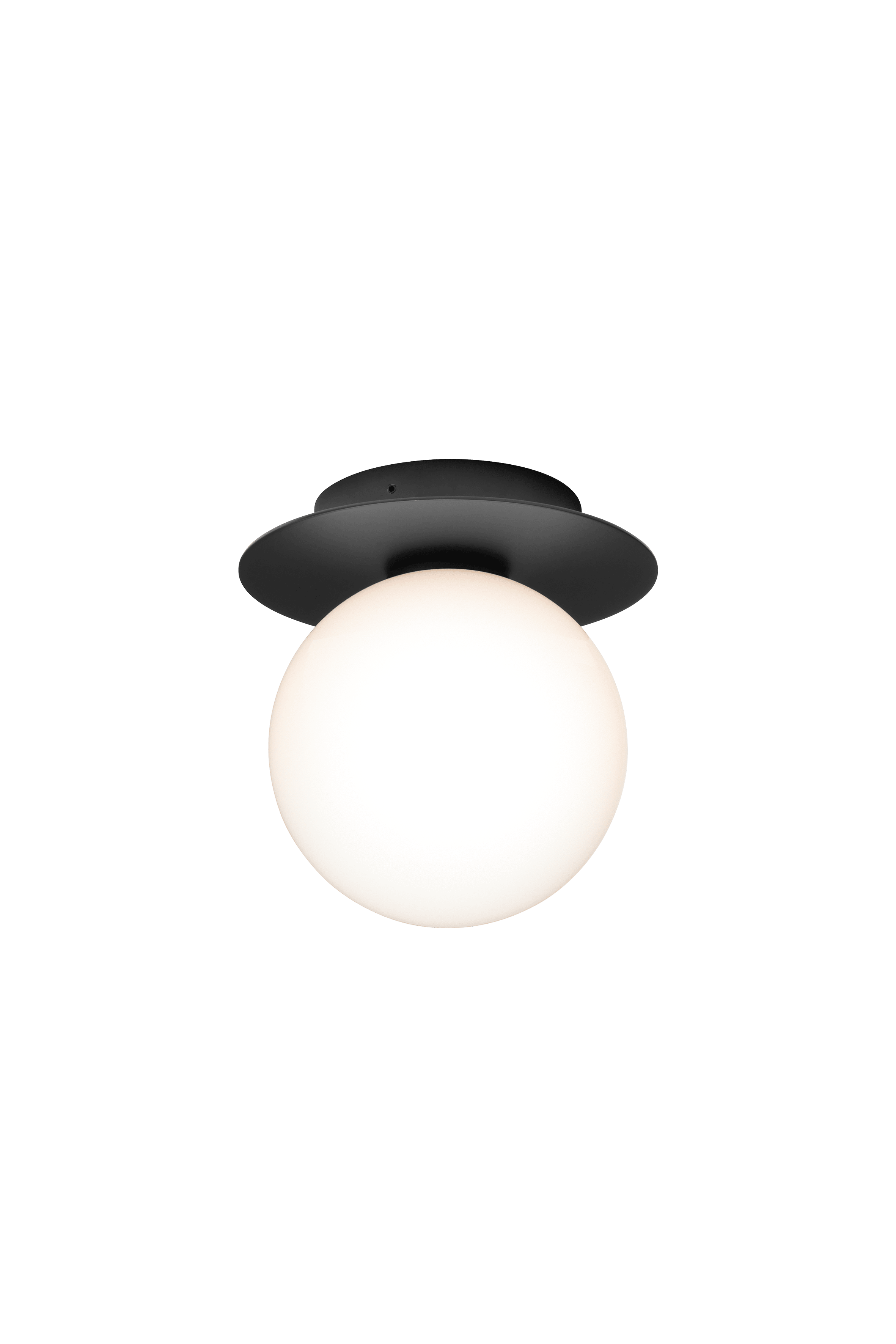 Buitenwandlamp LIILA zwart met opaalglas